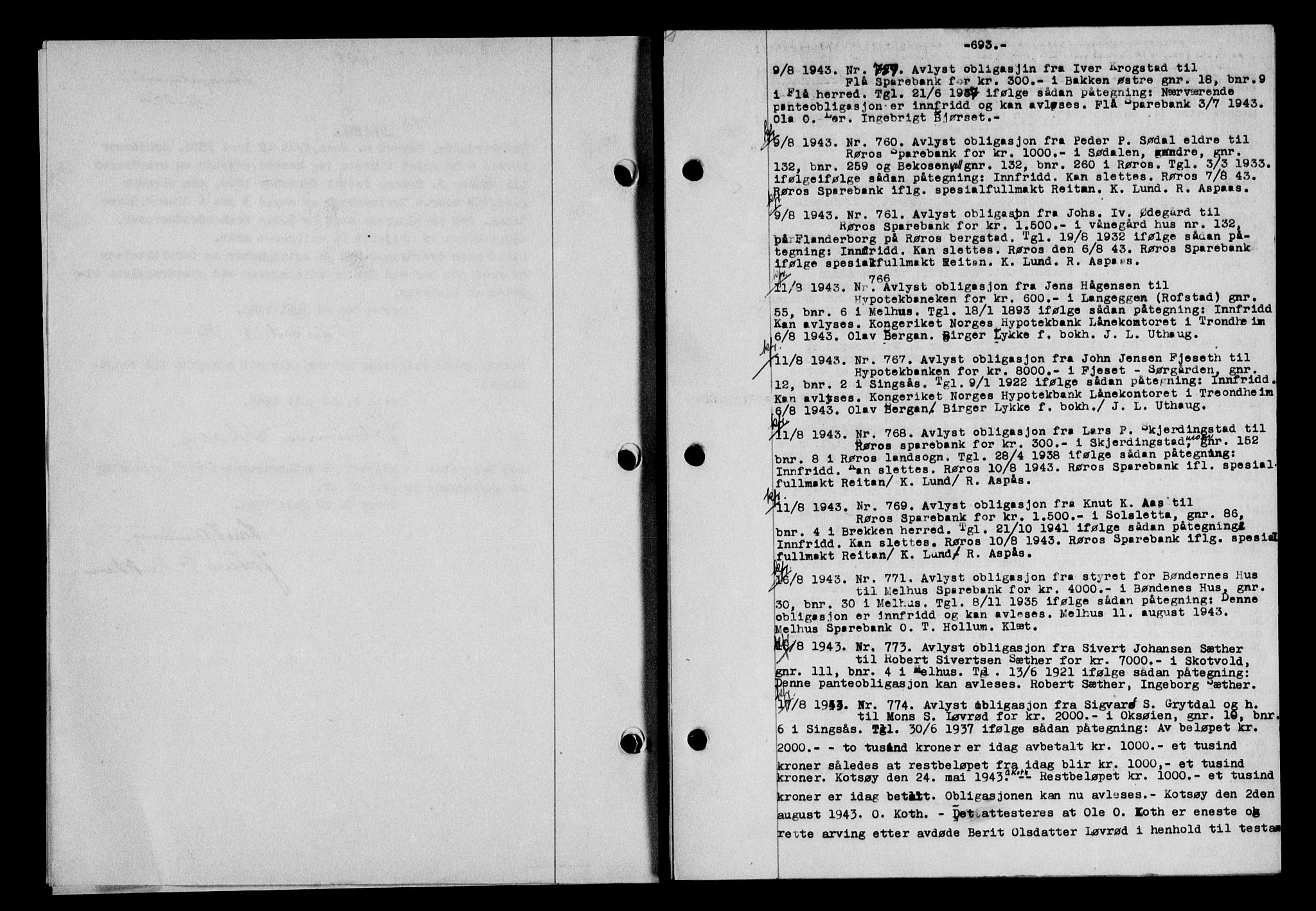 Gauldal sorenskriveri, SAT/A-0014/1/2/2C/L0056: Pantebok nr. 61, 1942-1943, Dagboknr: 759/1943