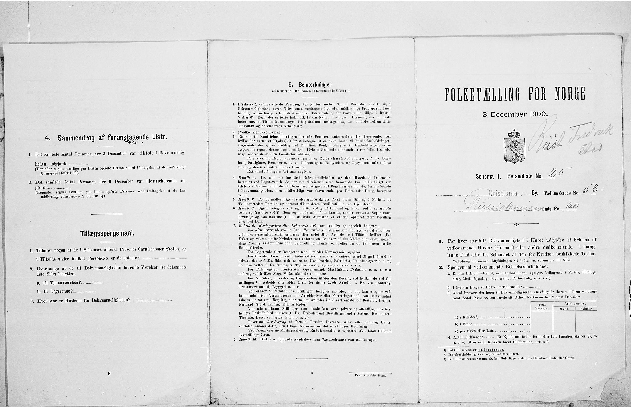 SAO, Folketelling 1900 for 0301 Kristiania kjøpstad, 1900, s. 77183