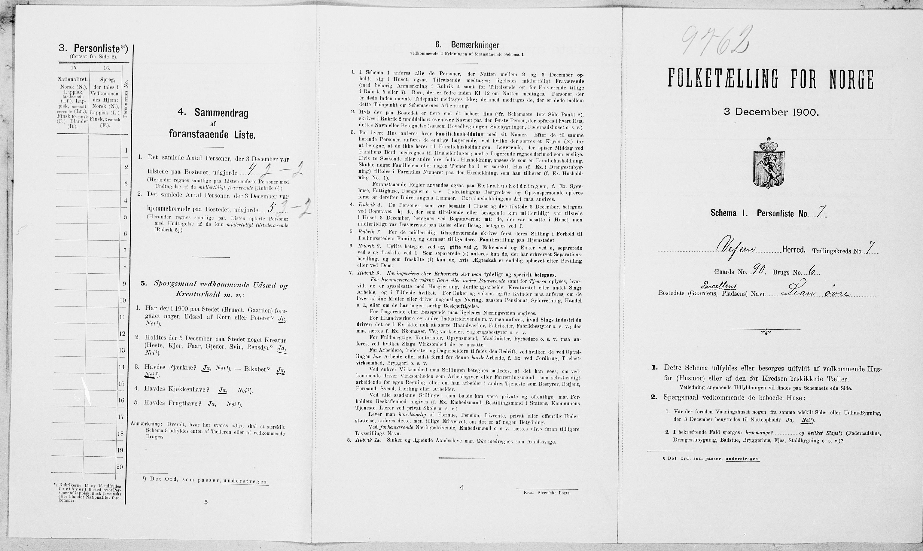 SAT, Folketelling 1900 for 1824 Vefsn herred, 1900, s. 510