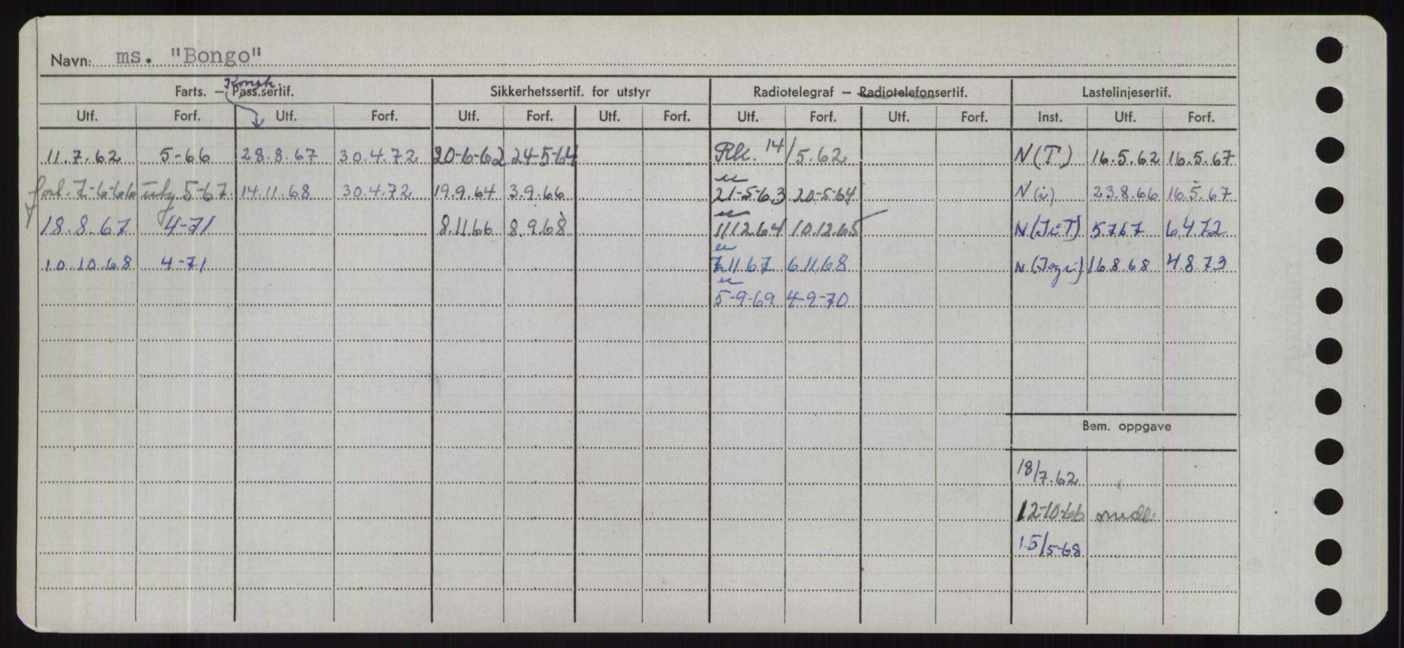 Sjøfartsdirektoratet med forløpere, Skipsmålingen, RA/S-1627/H/Hd/L0004: Fartøy, Bia-Boy, s. 496