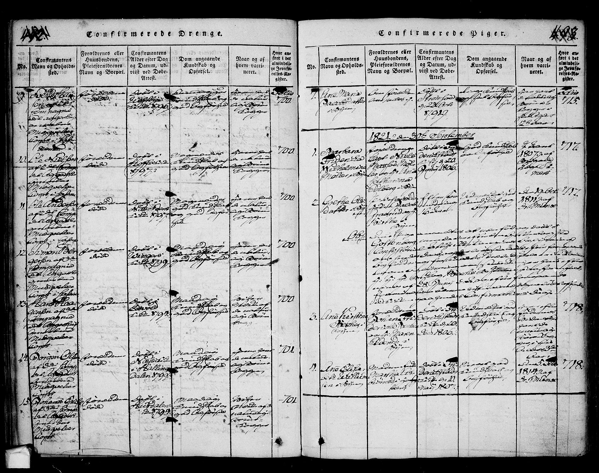 Fredrikstad prestekontor Kirkebøker, AV/SAO-A-11082/F/Fa/L0004: Ministerialbok nr. 4, 1816-1834, s. 492-493