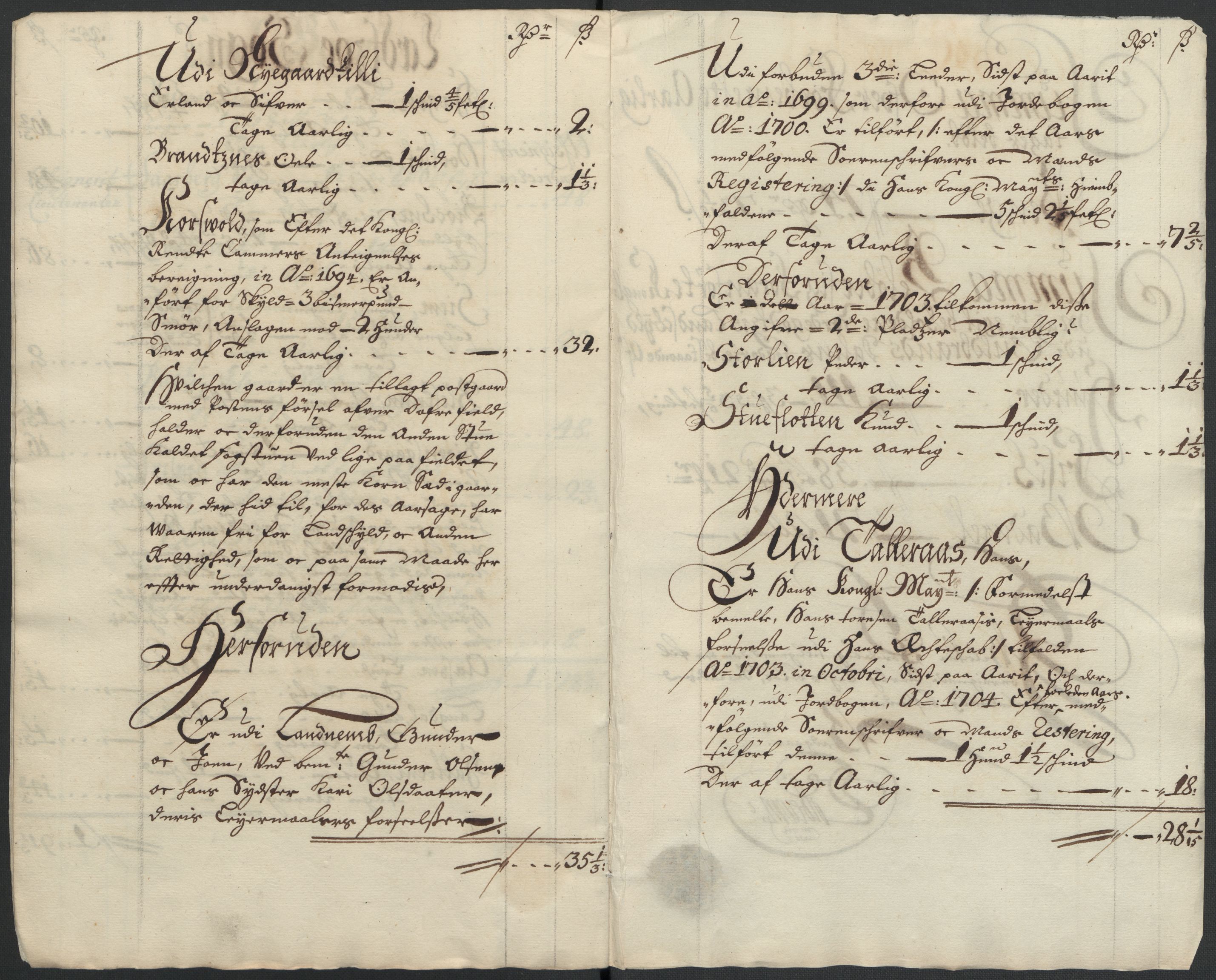 Rentekammeret inntil 1814, Reviderte regnskaper, Fogderegnskap, AV/RA-EA-4092/R17/L1177: Fogderegnskap Gudbrandsdal, 1704, s. 34