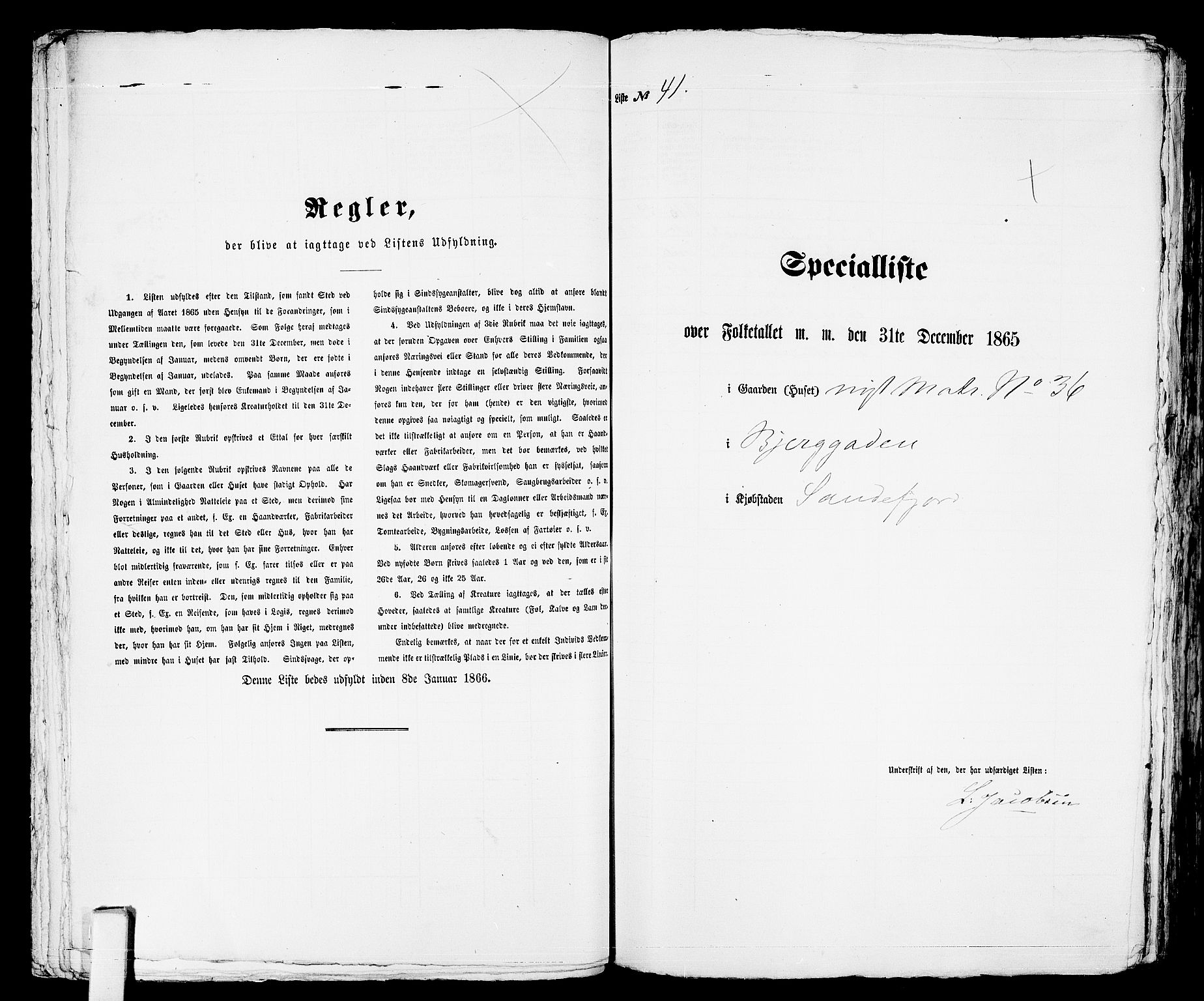 RA, Folketelling 1865 for 0706B Sandeherred prestegjeld, Sandefjord kjøpstad, 1865, s. 89