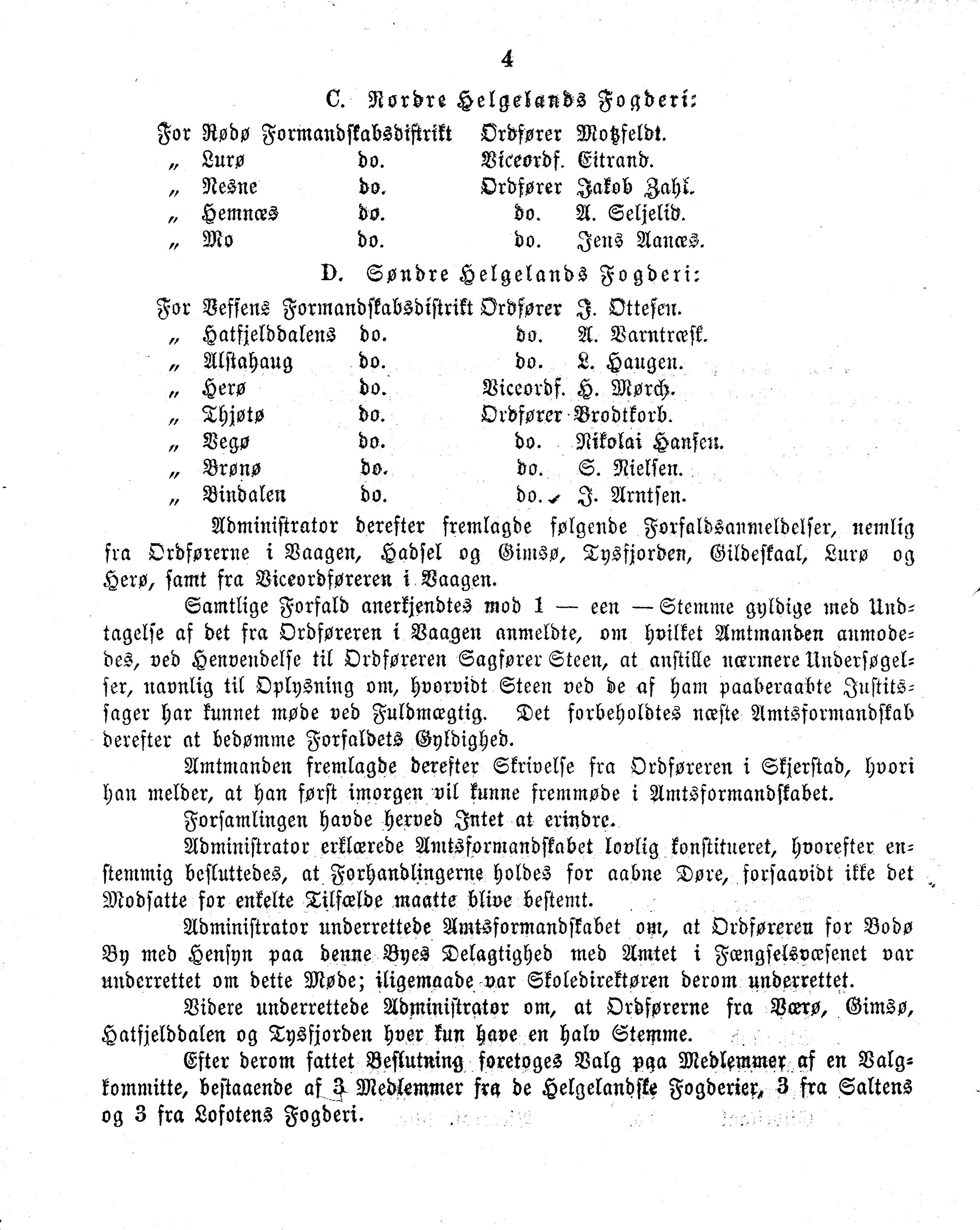 Nordland Fylkeskommune. Fylkestinget, AIN/NFK-17/176/A/Ac/L0007: Fylkestingsforhandlinger 1871-1875, 1871-1875