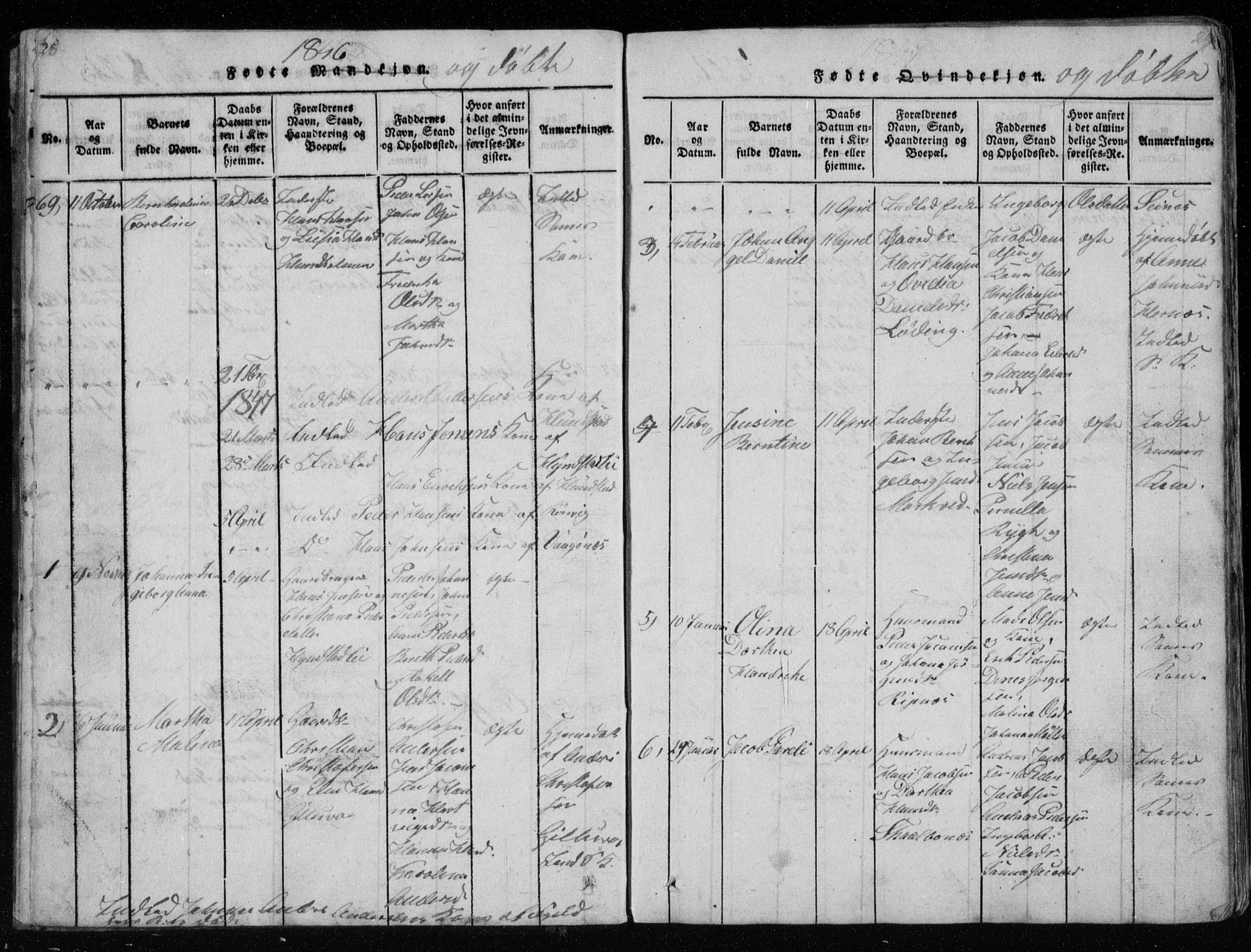 Ministerialprotokoller, klokkerbøker og fødselsregistre - Nordland, AV/SAT-A-1459/801/L0026: Klokkerbok nr. 801C01, 1820-1855, s. 28-29