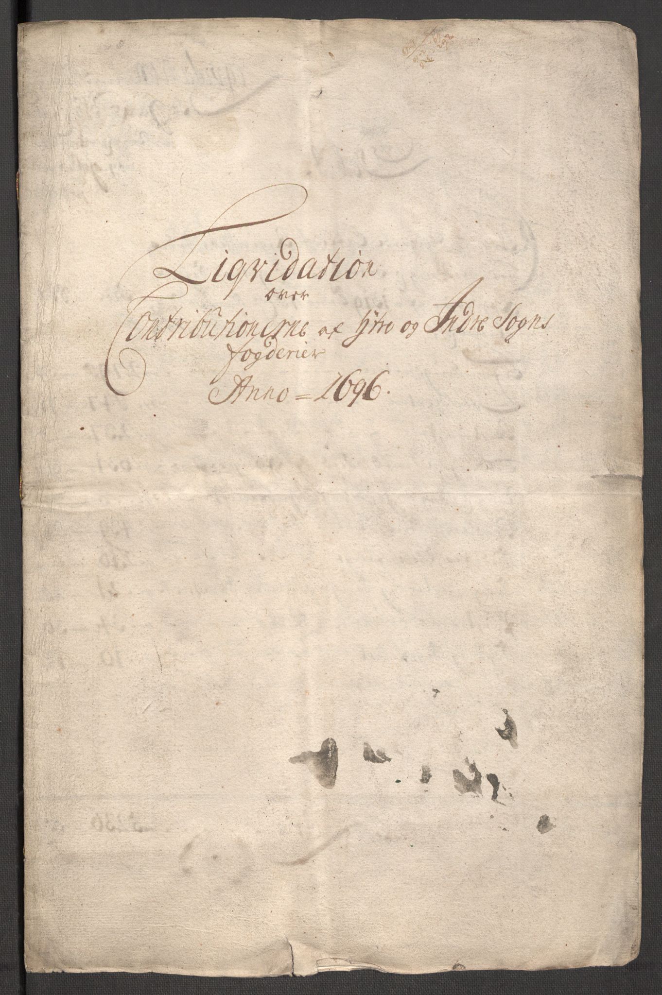 Rentekammeret inntil 1814, Reviderte regnskaper, Fogderegnskap, AV/RA-EA-4092/R52/L3309: Fogderegnskap Sogn, 1696-1697, s. 271