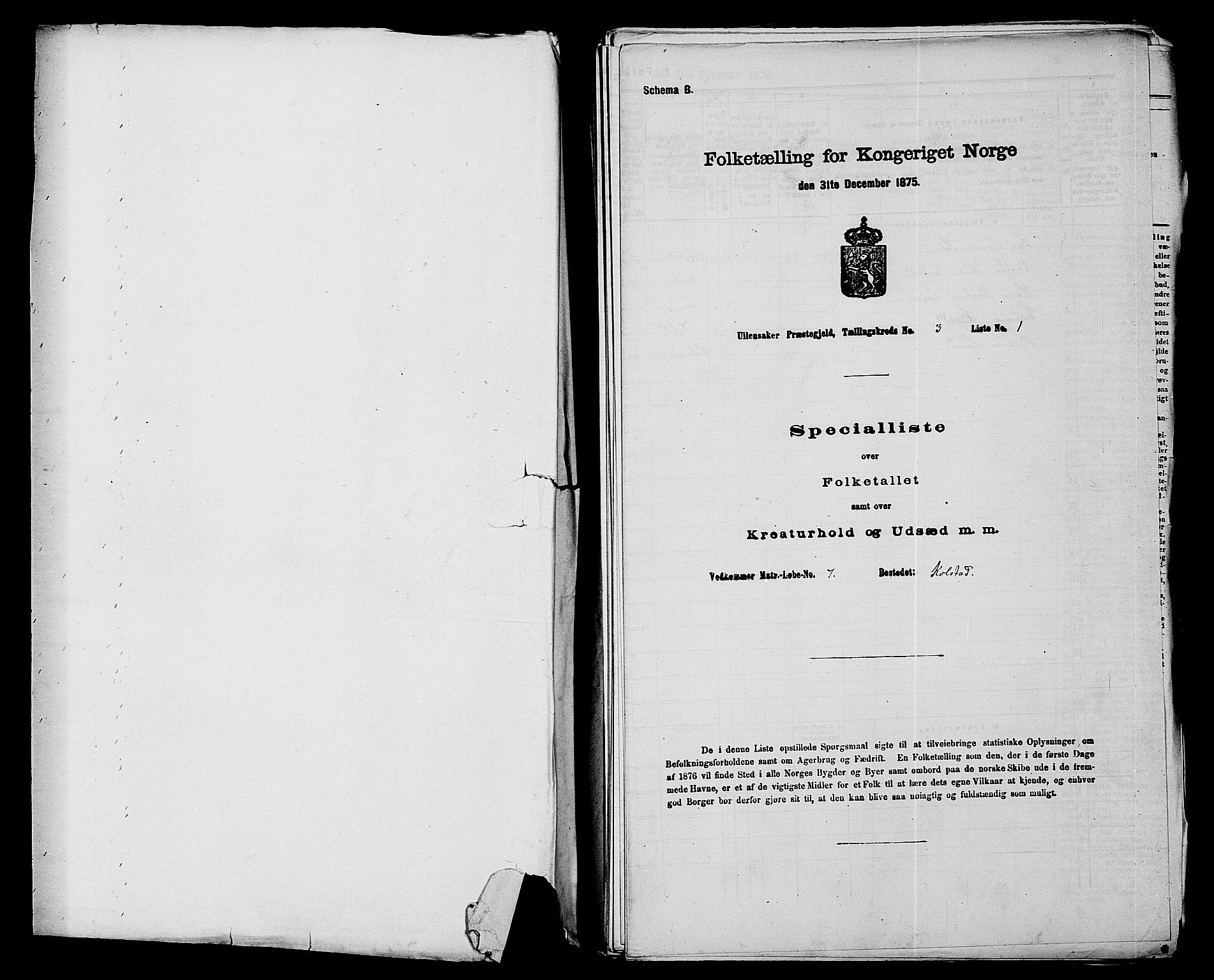RA, Folketelling 1875 for 0235P Ullensaker prestegjeld, 1875, s. 298