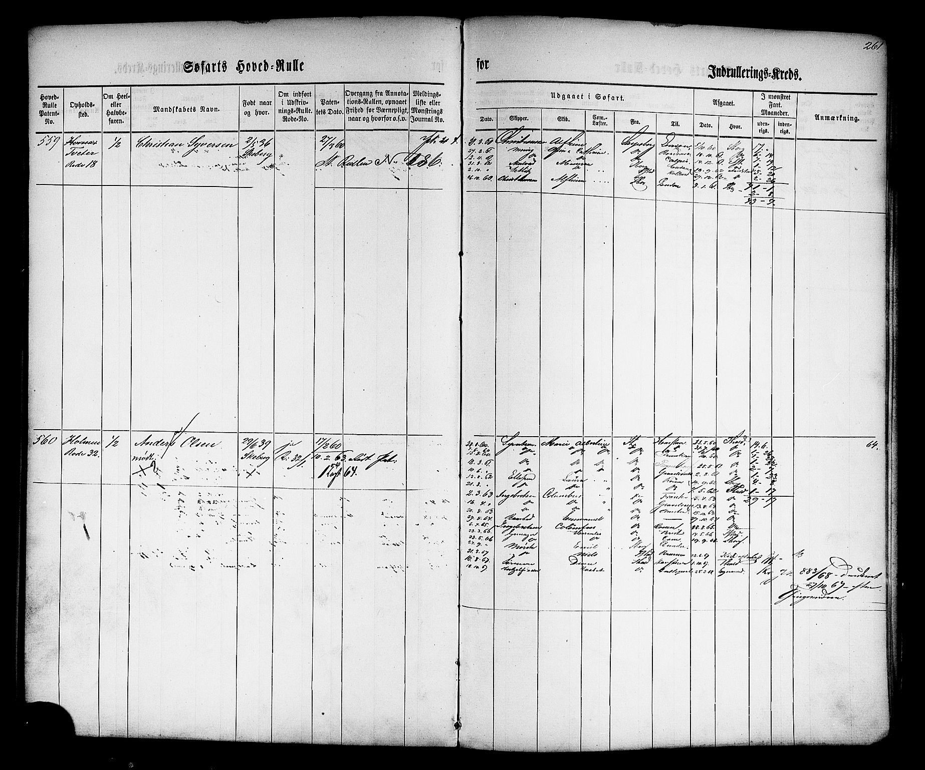 Halden mønstringskontor, AV/SAO-A-10569a/F/Fc/Fcb/L0001: Hovedrulle, 1860, s. 223