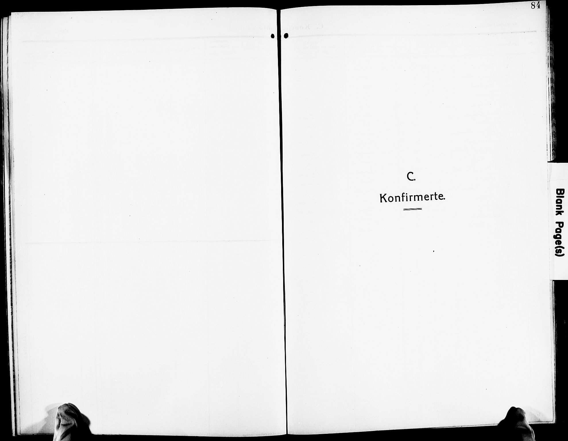 Gjerstad sokneprestkontor, SAK/1111-0014/F/Fb/Fba/L0008: Klokkerbok nr. B 8, 1909-1925, s. 84