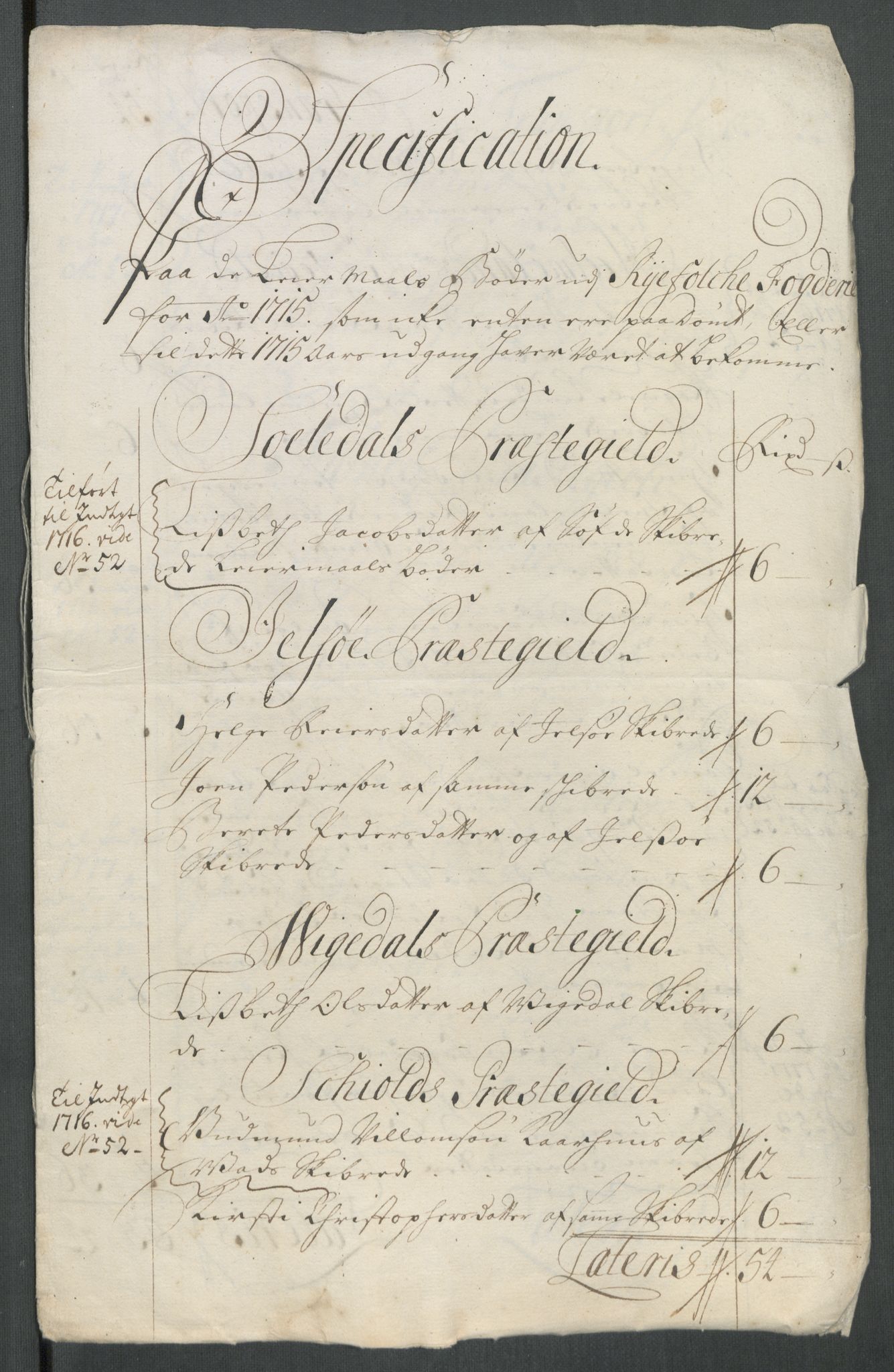 Rentekammeret inntil 1814, Reviderte regnskaper, Fogderegnskap, AV/RA-EA-4092/R47/L2868: Fogderegnskap Ryfylke, 1715, s. 380