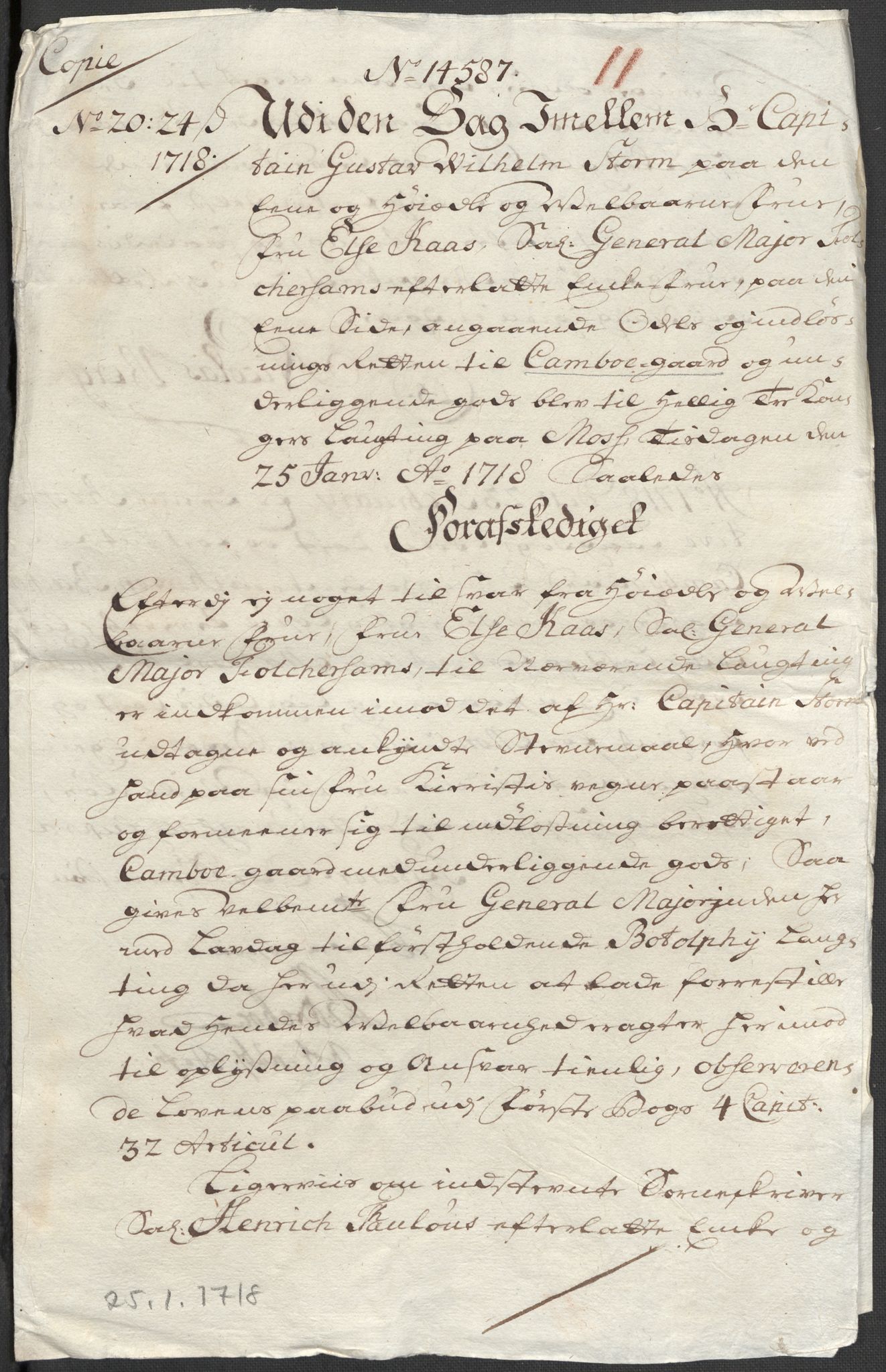 Riksarkivets diplomsamling, AV/RA-EA-5965/F12/L0005: Pk. 7 (II), 1613-1721, s. 126