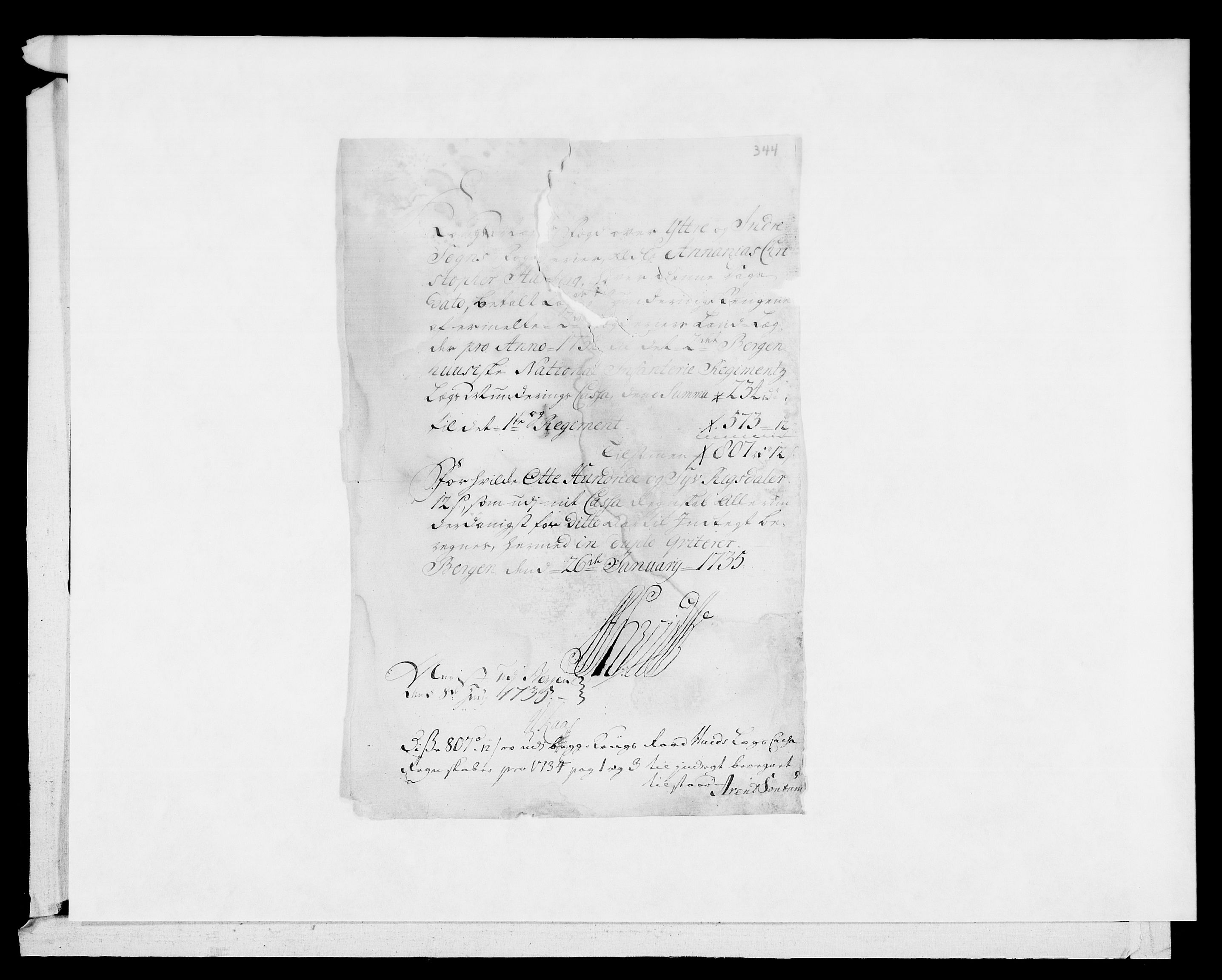 Rentekammeret inntil 1814, Reviderte regnskaper, Fogderegnskap, AV/RA-EA-4092/R52/L3338: Fogderegnskap Sogn, 1734, s. 5