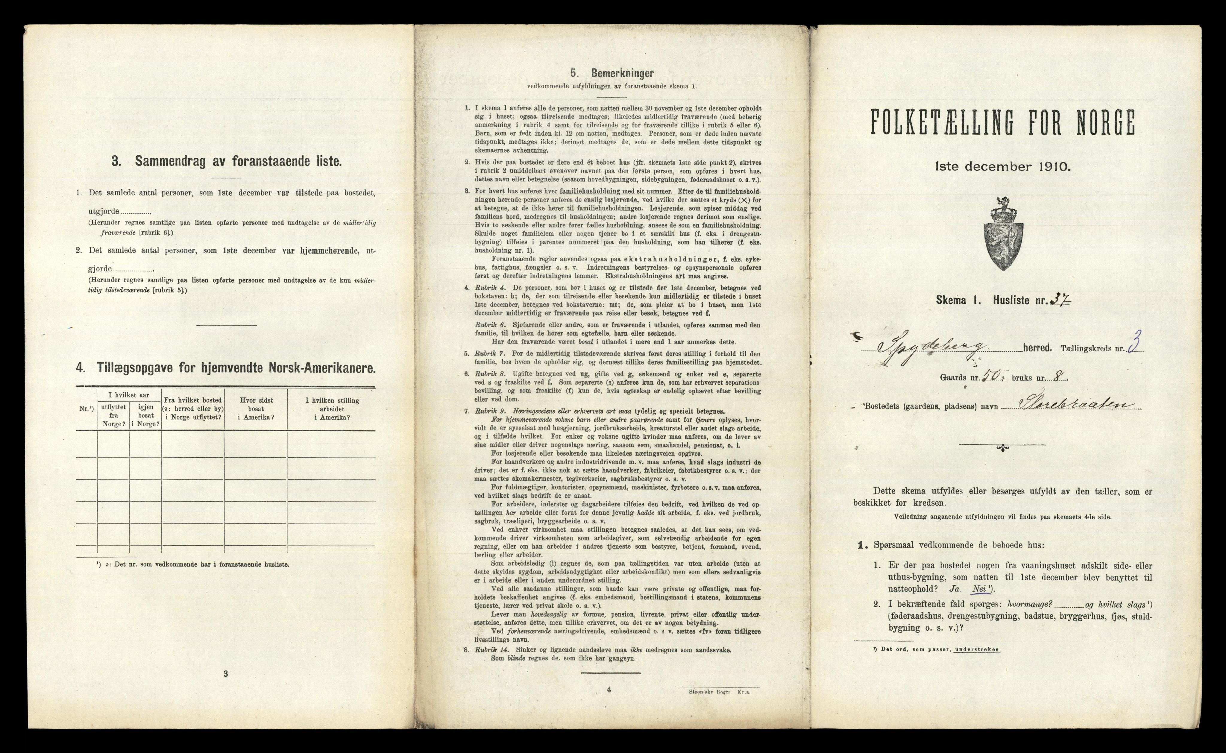 RA, Folketelling 1910 for 0123 Spydeberg herred, 1910, s. 301