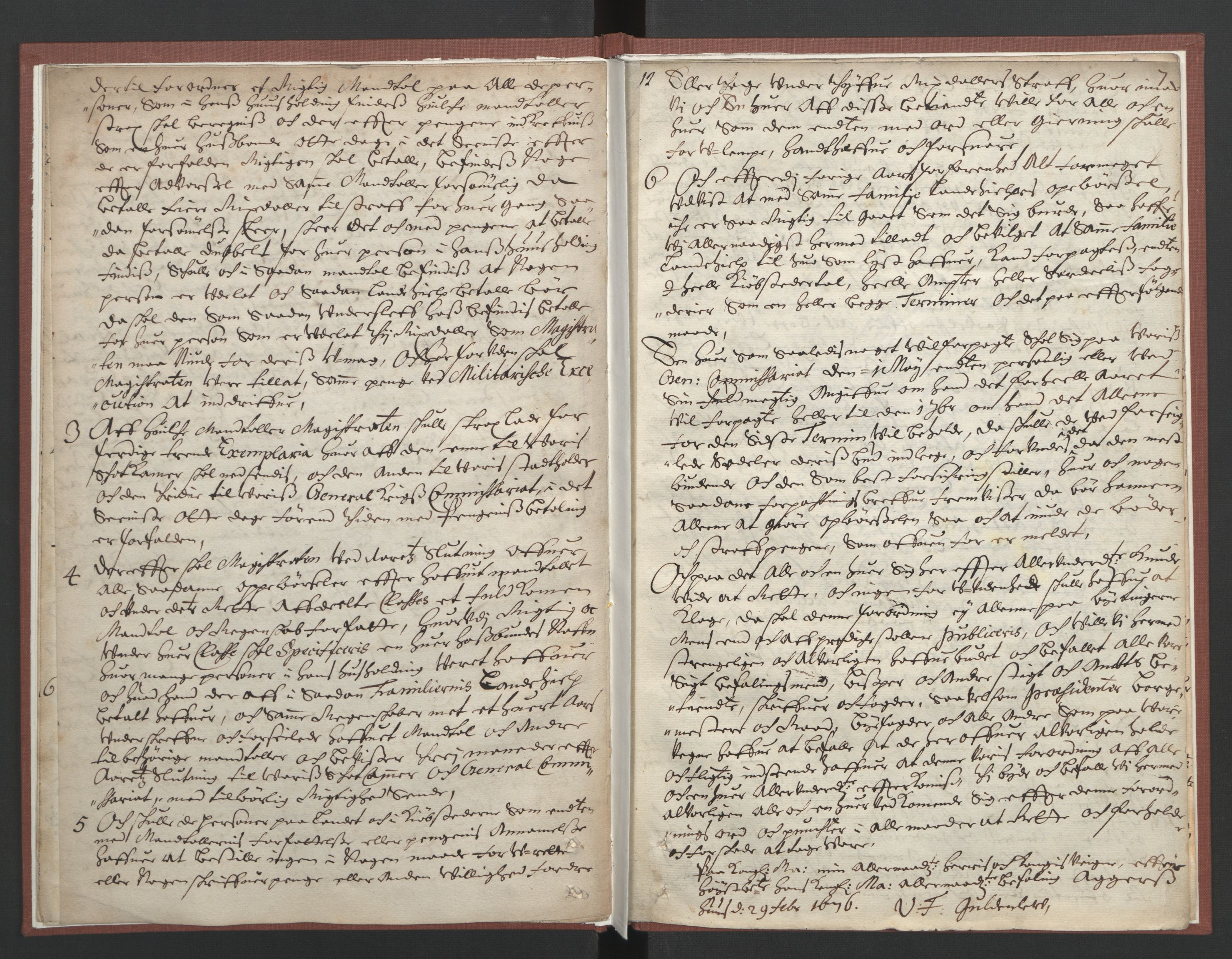 Christiania rådstuerett, AV/SAO-A-11132/F/Fa/L0010: Justisprotokoll, 1676, s. 6b-7a
