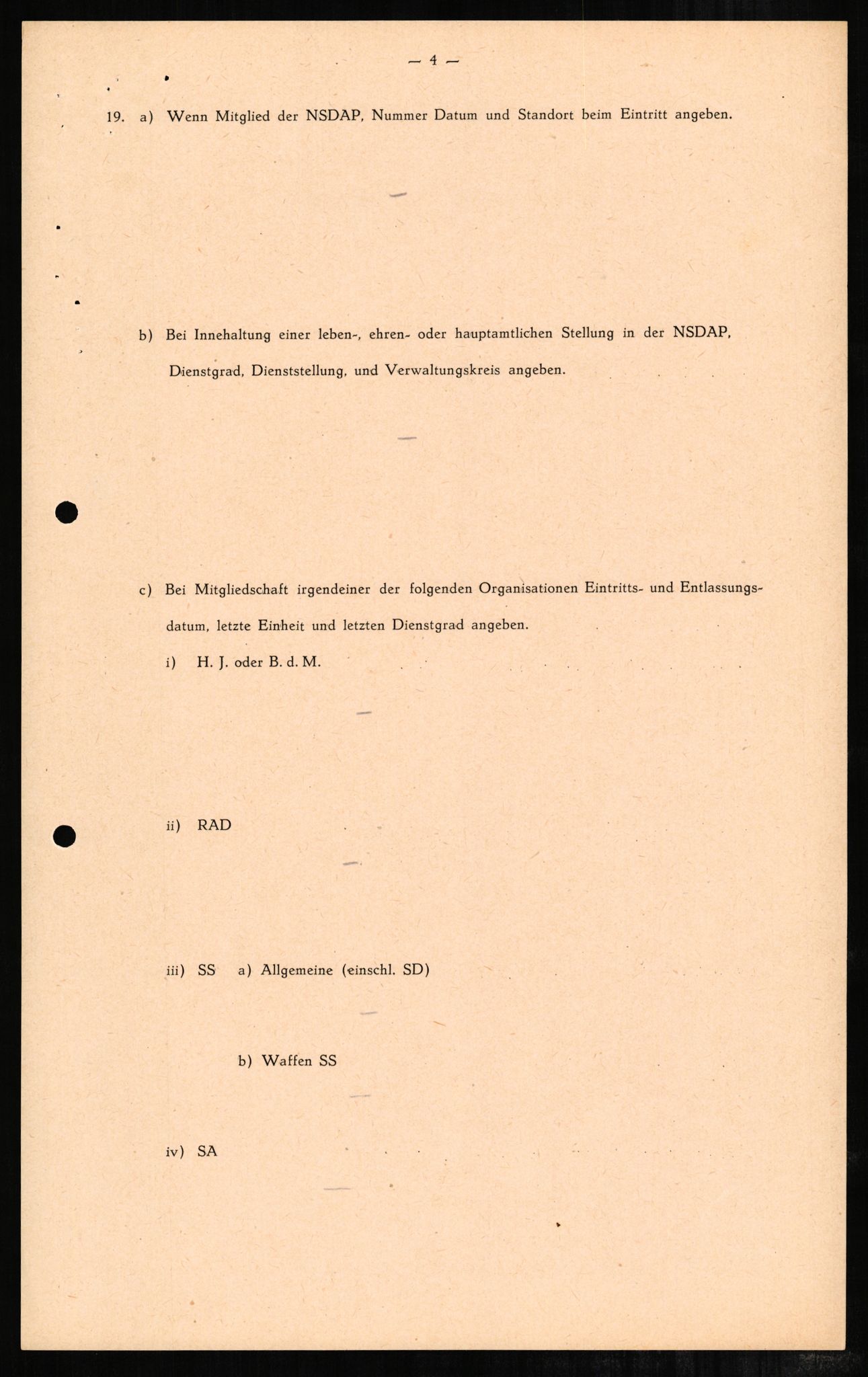 Forsvaret, Forsvarets overkommando II, RA/RAFA-3915/D/Db/L0002: CI Questionaires. Tyske okkupasjonsstyrker i Norge. Tyskere., 1945-1946, s. 73