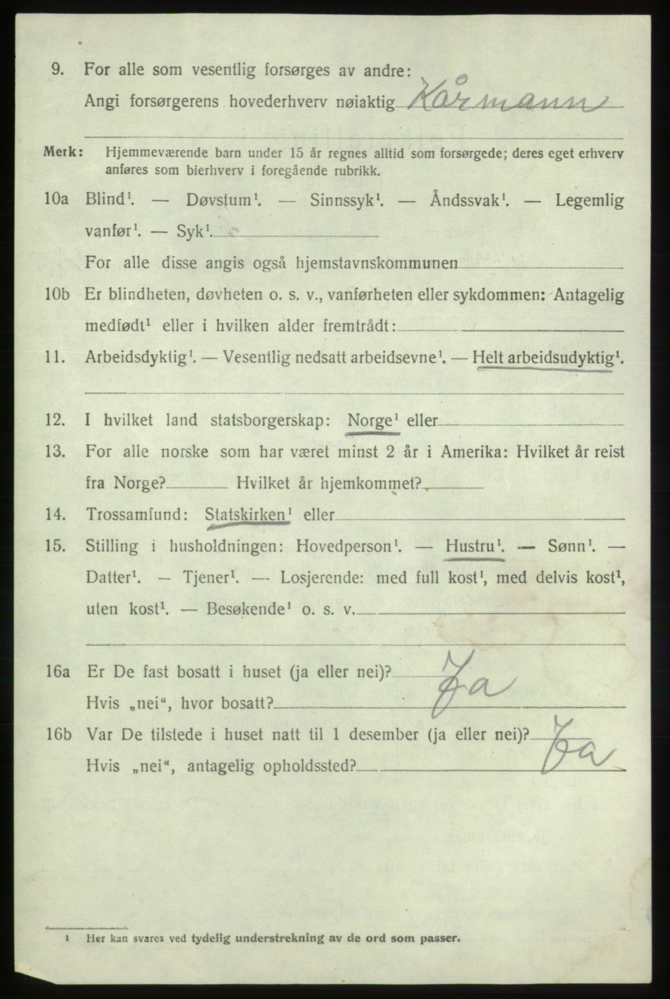 SAB, Folketelling 1920 for 1218 Moster herred, 1920, s. 2272