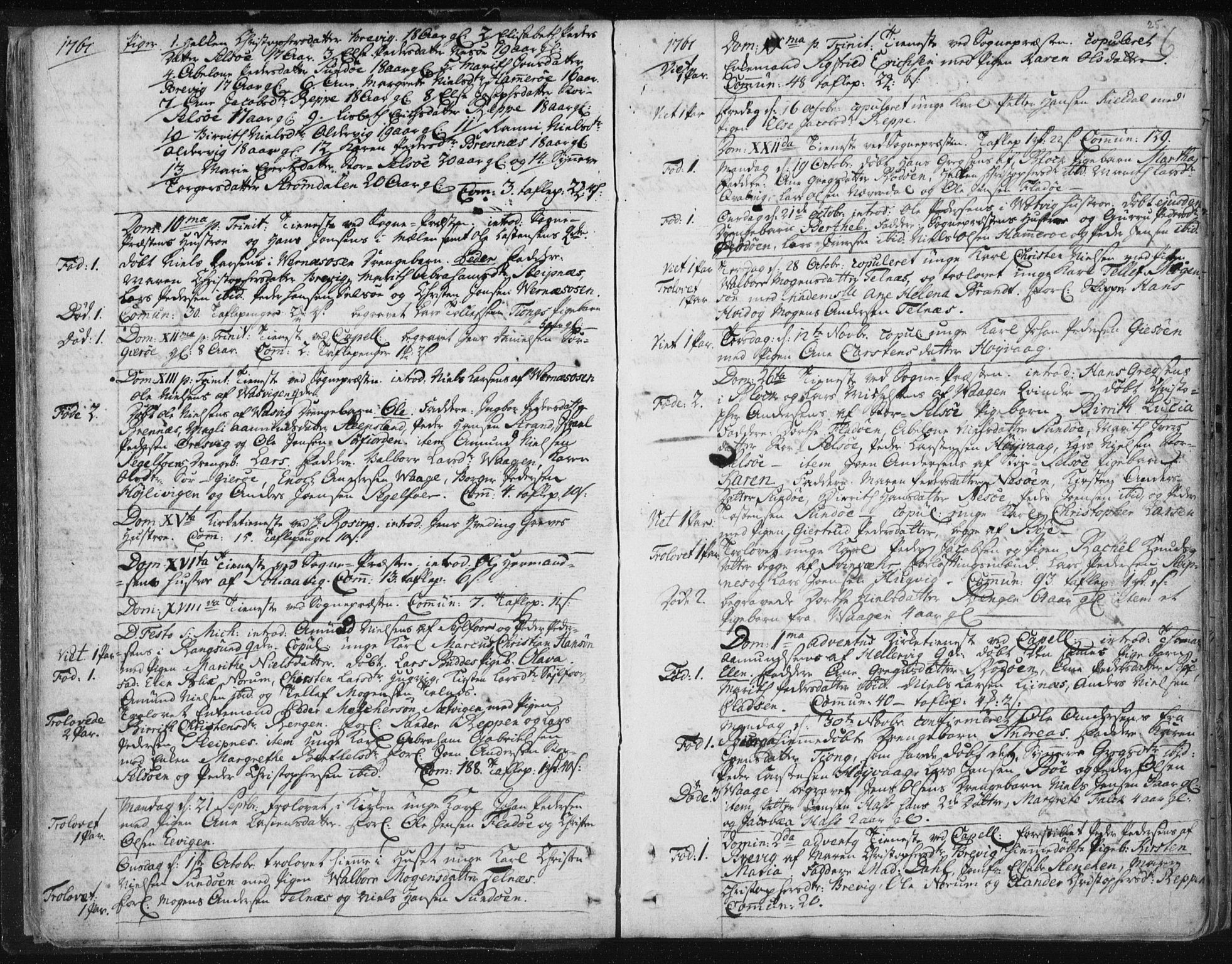 Ministerialprotokoller, klokkerbøker og fødselsregistre - Nordland, AV/SAT-A-1459/841/L0587: Ministerialbok nr. 841A02 /1, 1758-1776, s. 25