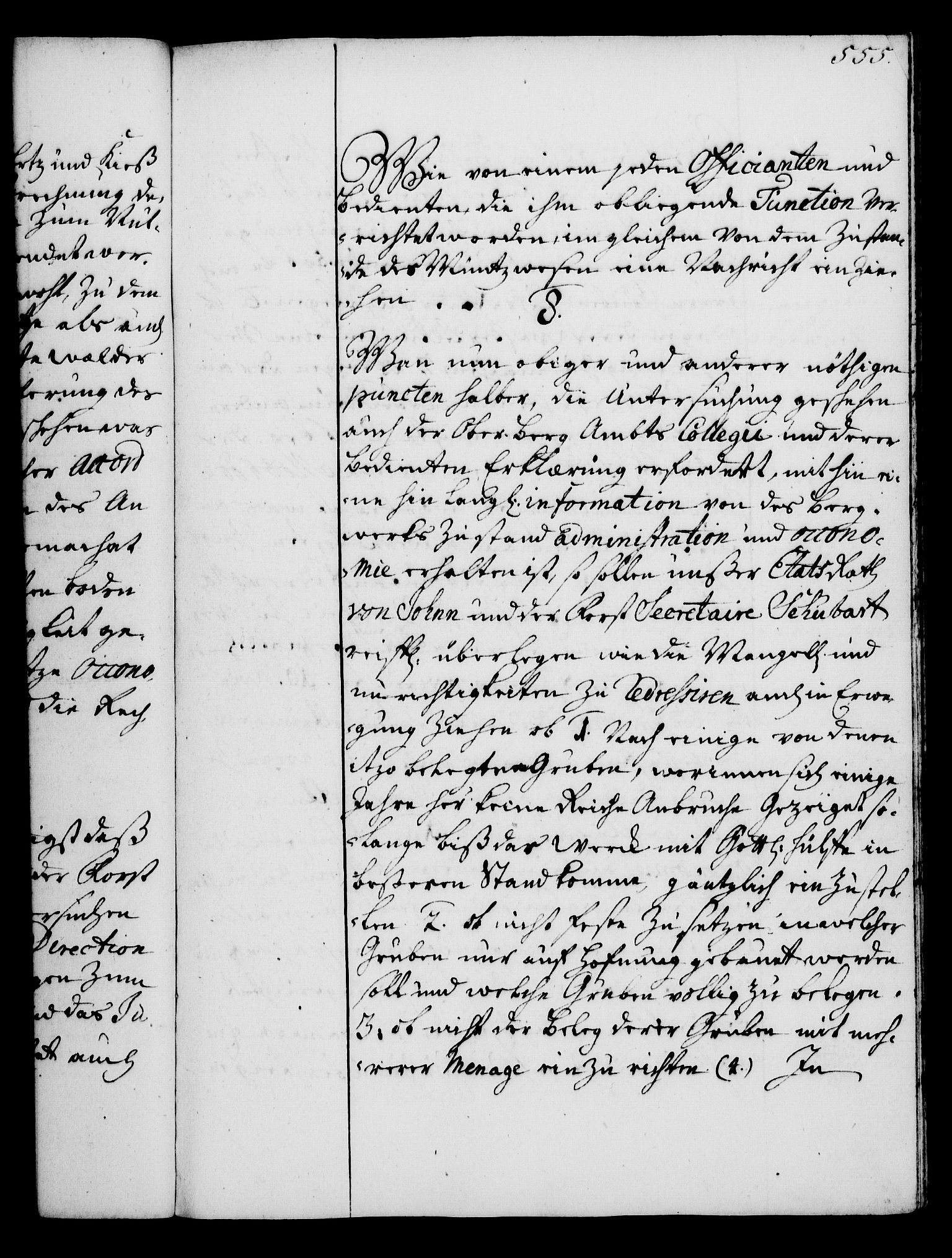 Rentekammeret, Kammerkanselliet, AV/RA-EA-3111/G/Gg/Gga/L0003: Norsk ekspedisjonsprotokoll med register (merket RK 53.3), 1727-1734, s. 555