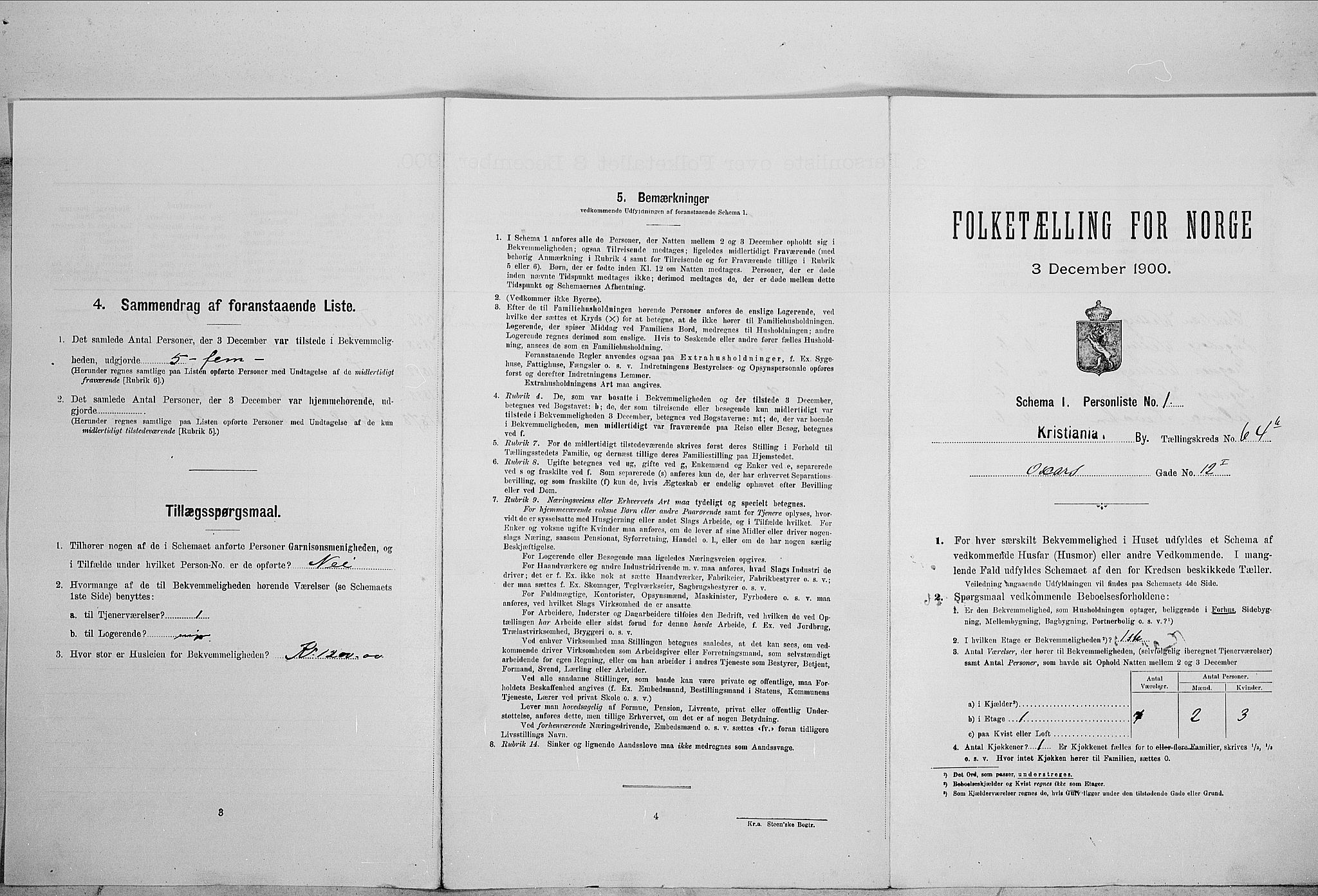 SAO, Folketelling 1900 for 0301 Kristiania kjøpstad, 1900, s. 68755
