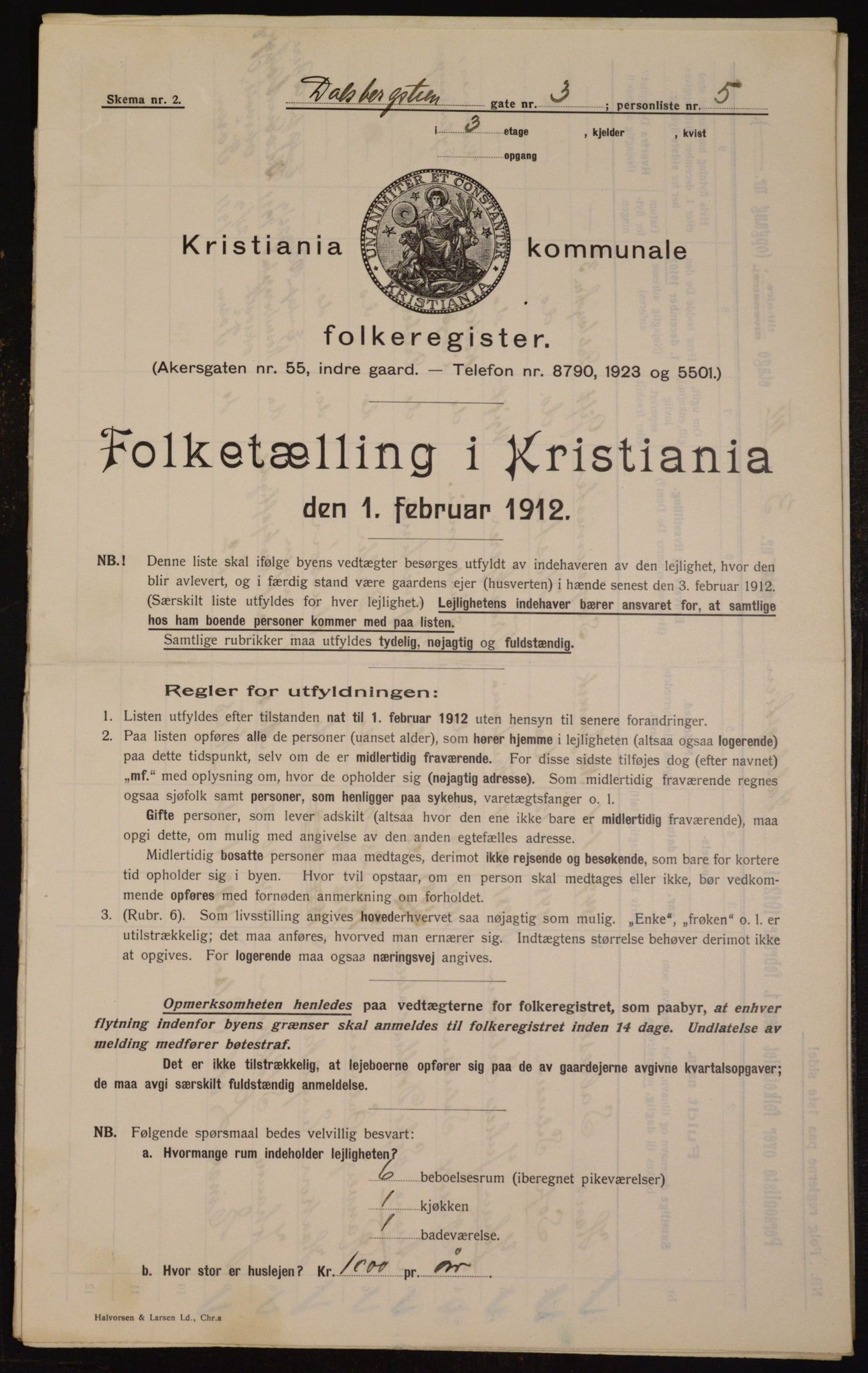 OBA, Kommunal folketelling 1.2.1912 for Kristiania, 1912, s. 13939
