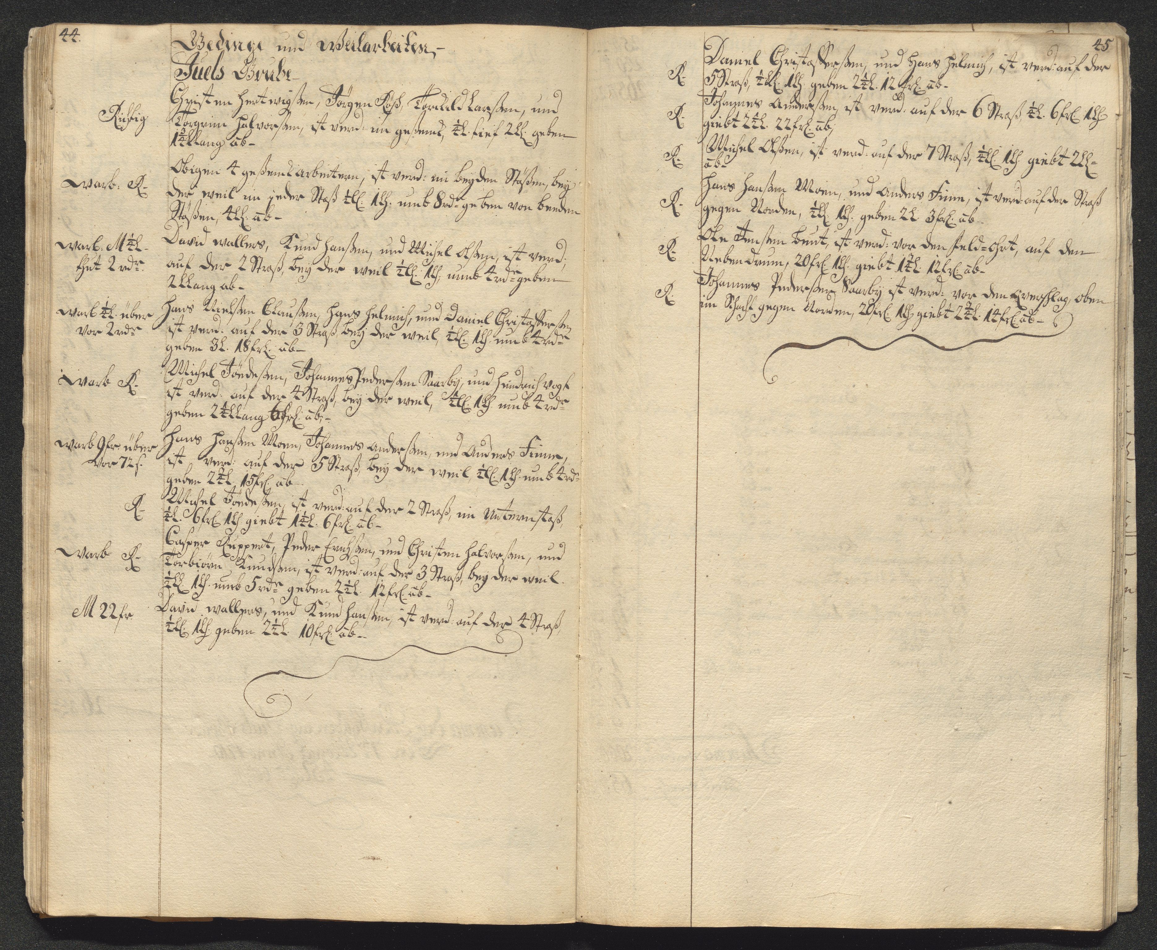 Kongsberg Sølvverk 1623-1816, AV/SAKO-EA-3135/001/D/Dc/Dcd/L0099: Utgiftsregnskap for gruver m.m., 1710, s. 307