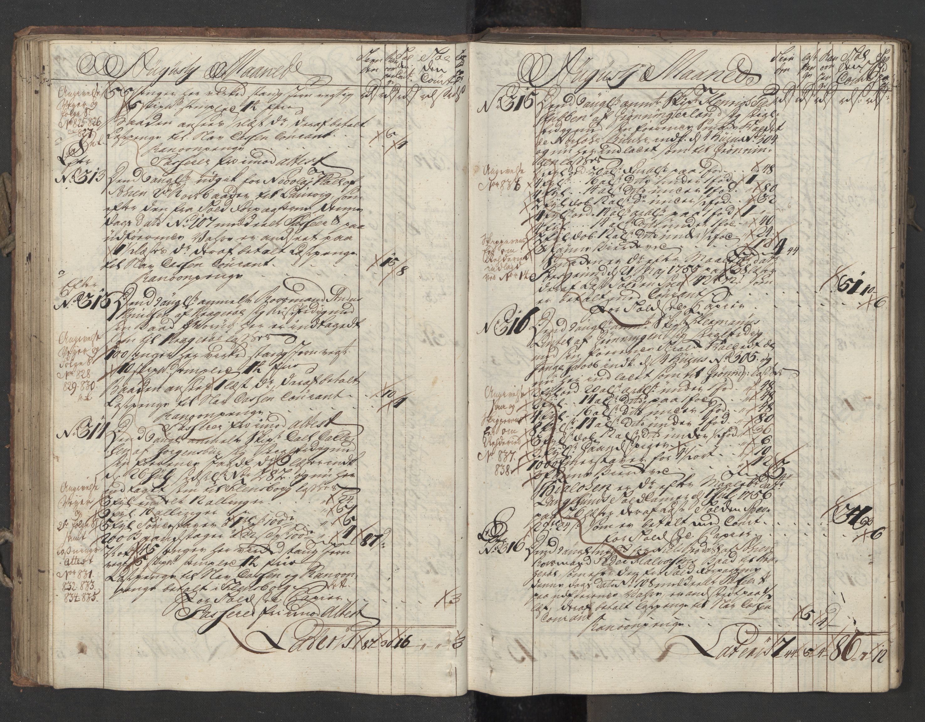 Generaltollkammeret, tollregnskaper, AV/RA-EA-5490/R12/L0029/0001: Tollregnskaper Langesund / Utgående hovedtollbok, 1756, s. 75b-76a