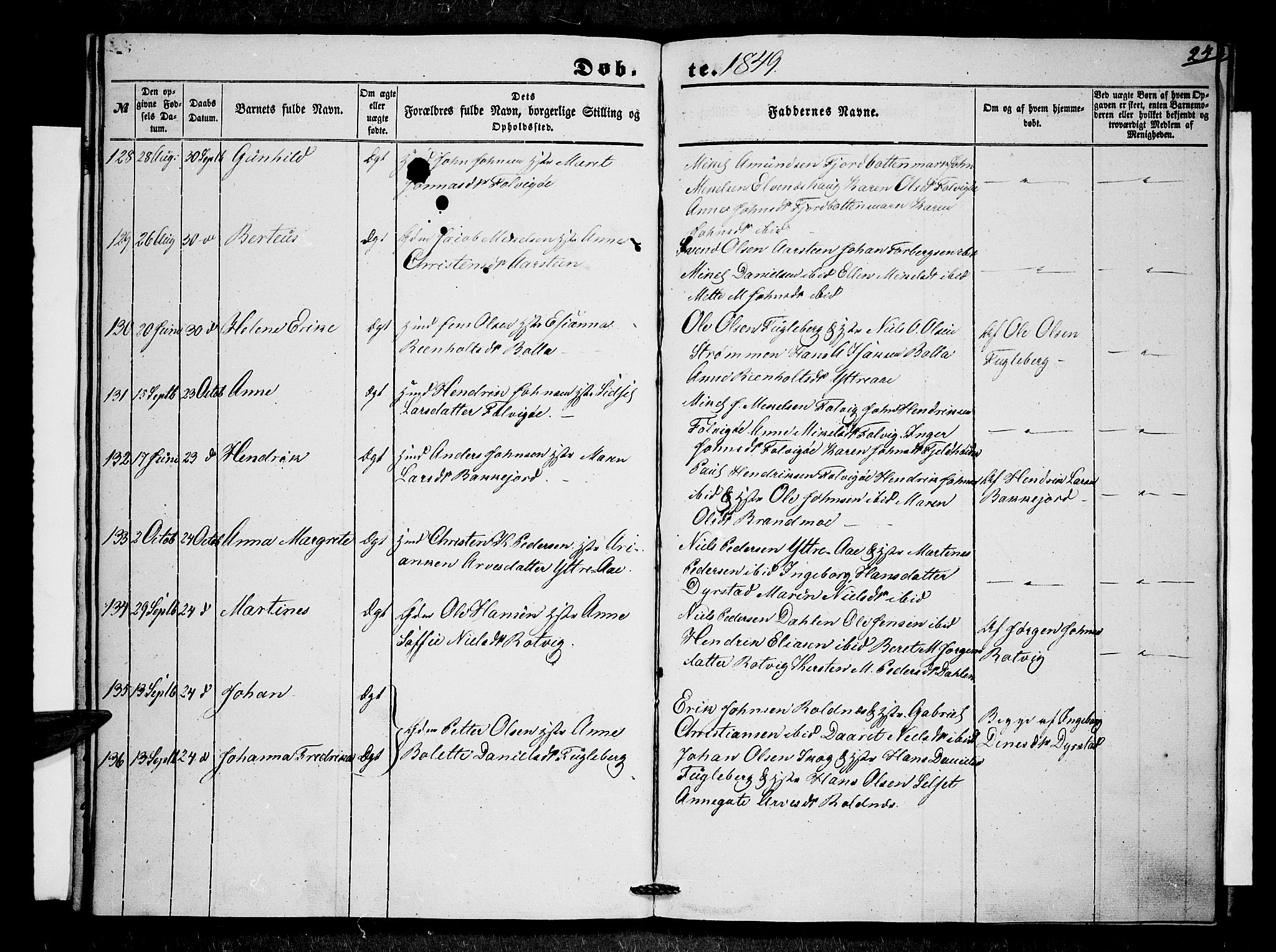 Ibestad sokneprestembete, AV/SATØ-S-0077/H/Ha/Haa/L0007kirke: Ministerialbok nr. 7, 1847-1850, s. 24