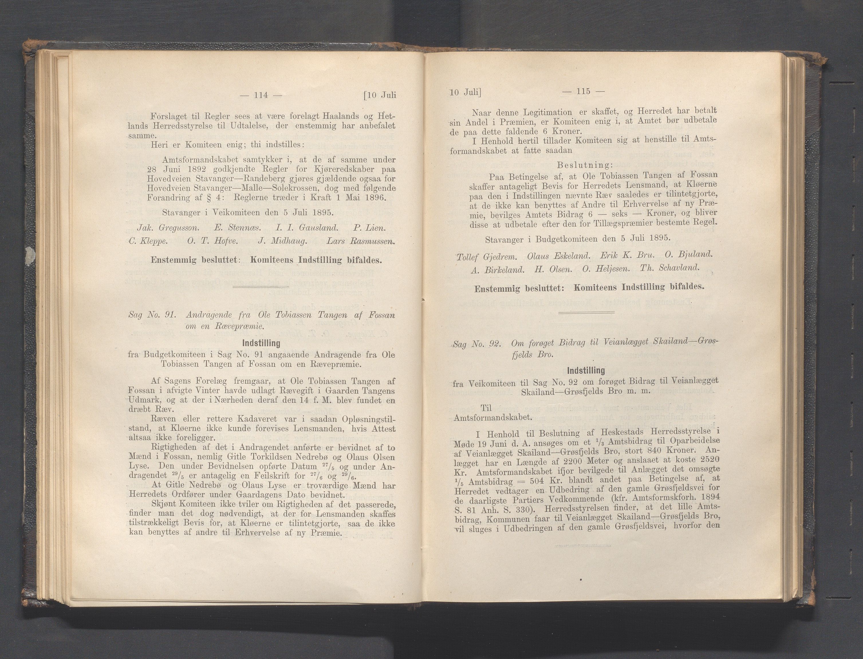 Rogaland fylkeskommune - Fylkesrådmannen , IKAR/A-900/A, 1895, s. 67