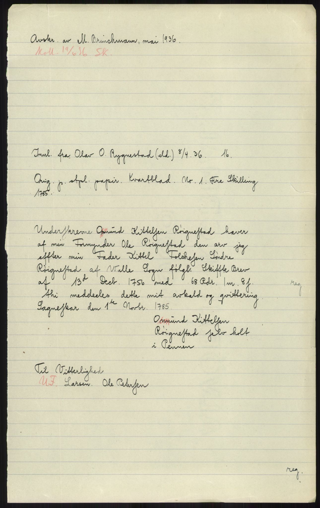 Samlinger til kildeutgivelse, Diplomavskriftsamlingen, AV/RA-EA-4053/H/Ha, s. 1745