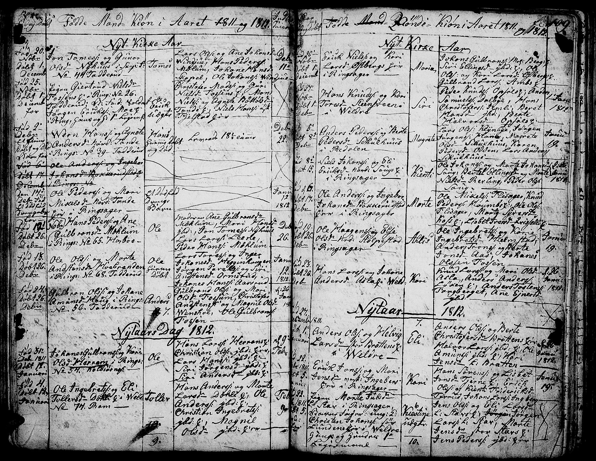 Ringsaker prestekontor, AV/SAH-PREST-014/K/Ka/L0004: Ministerialbok nr. 4, 1799-1814, s. 109