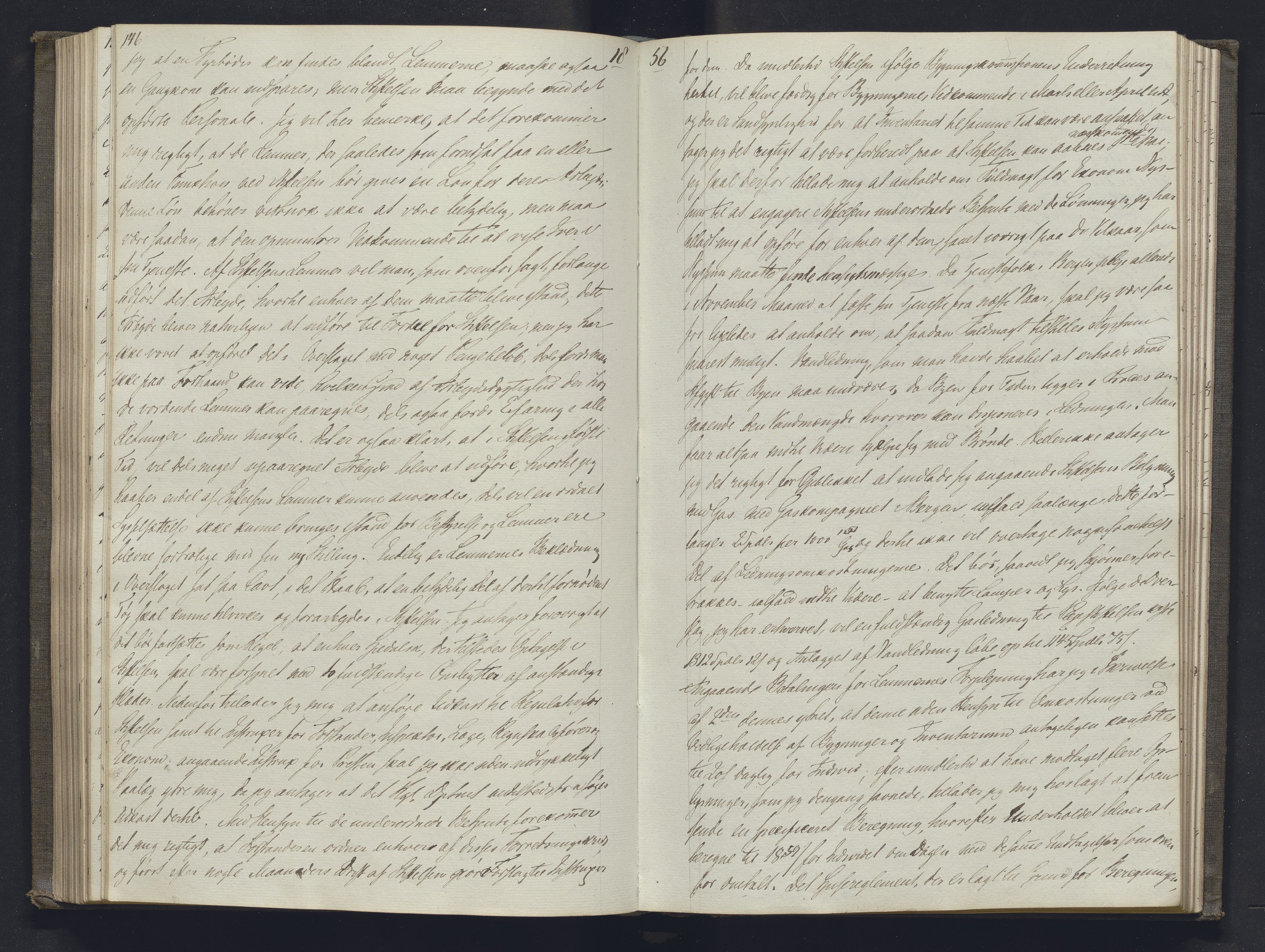 Lepraarkiver - Overlegen for den spedalske sykdom, AV/SAB-A-61001/B.b/L0001: Kopibok, 1854-1858, s. 146-147