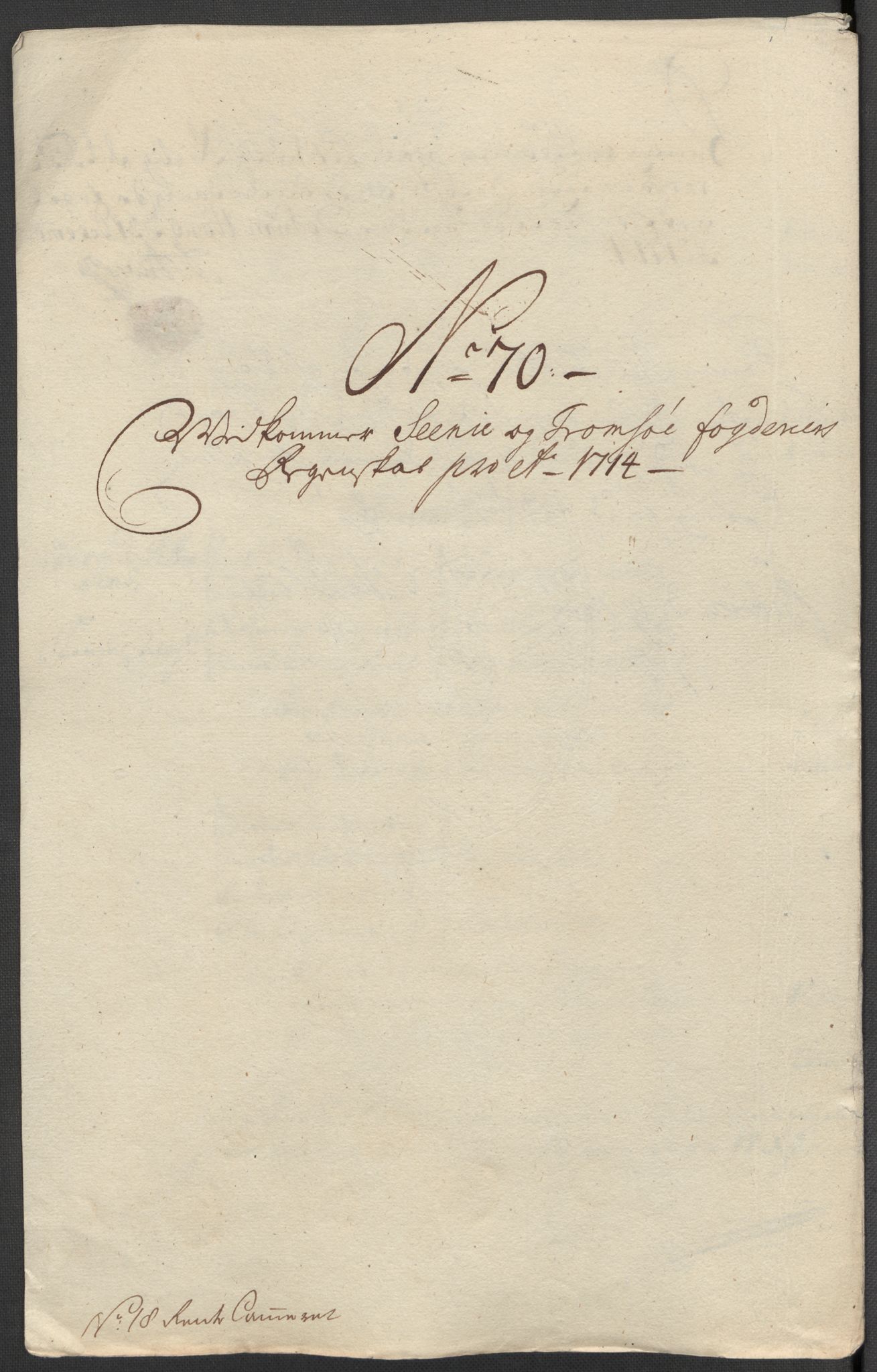 Rentekammeret inntil 1814, Reviderte regnskaper, Fogderegnskap, RA/EA-4092/R68/L4760: Fogderegnskap Senja og Troms, 1714, s. 328