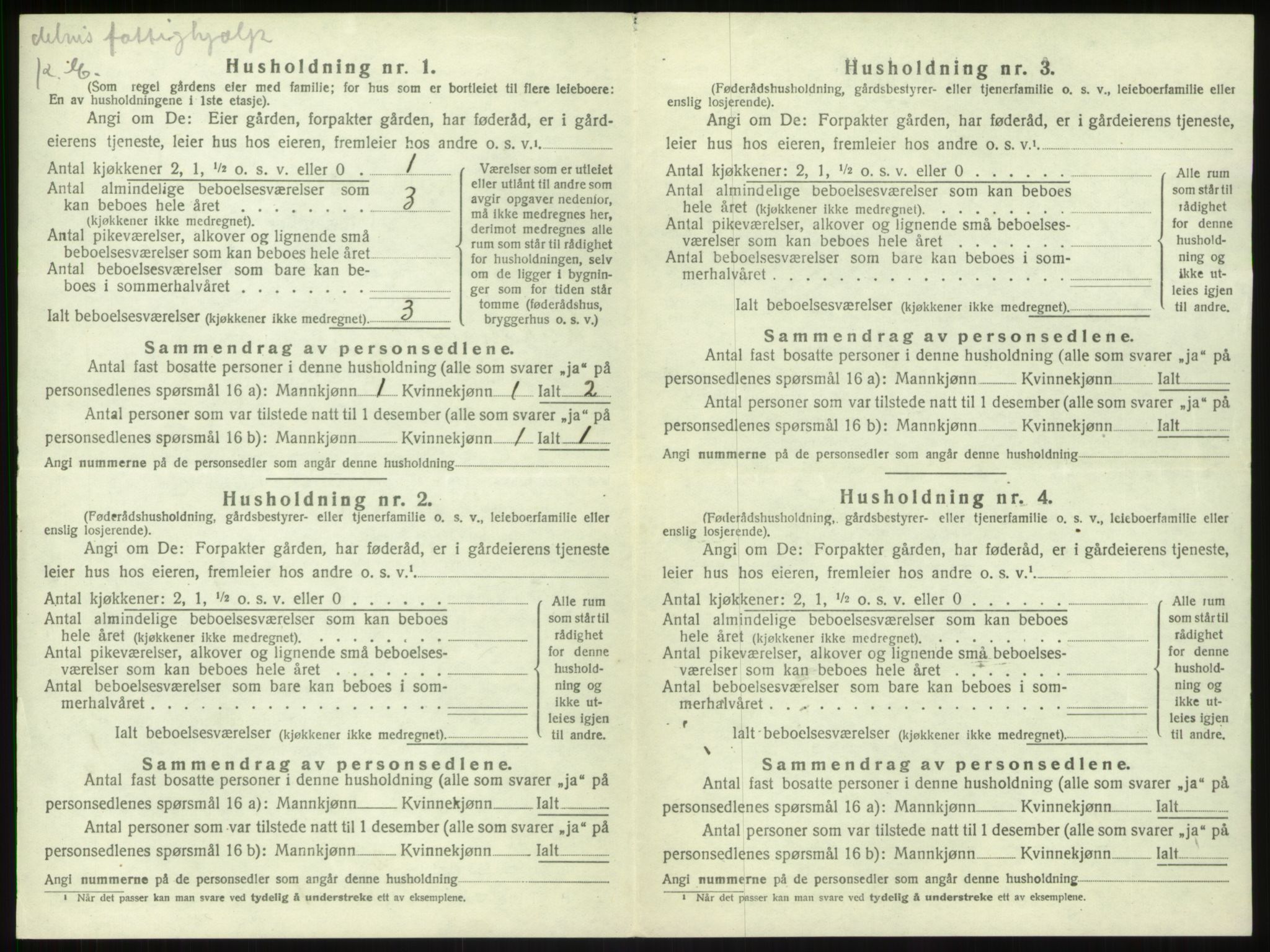SAB, Folketelling 1920 for 1419 Leikanger herred, 1920, s. 383