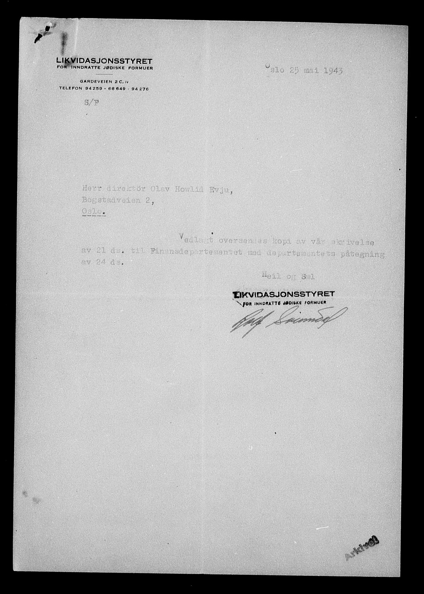 Justisdepartementet, Tilbakeføringskontoret for inndratte formuer, AV/RA-S-1564/H/Hc/Hcc/L0951: --, 1945-1947, s. 350
