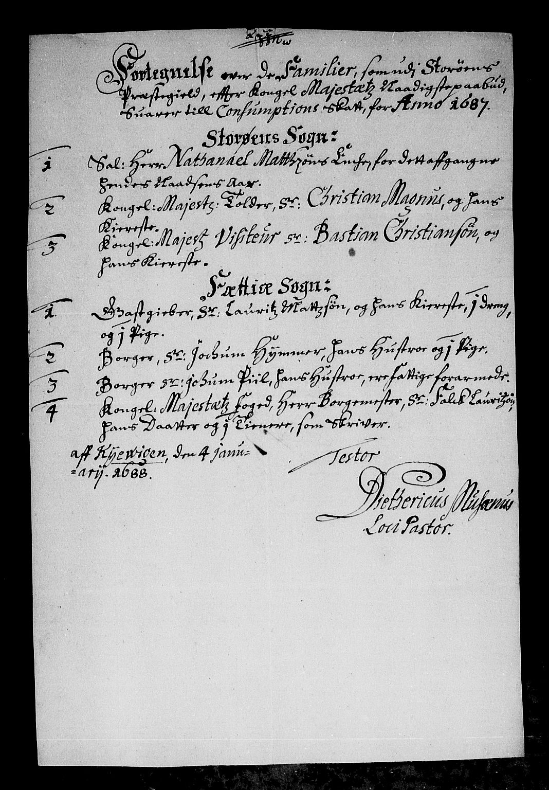 Rentekammeret inntil 1814, Reviderte regnskaper, Stiftamtstueregnskaper, Bergen stiftamt, AV/RA-EA-6043/R/Rc/L0084: Bergen stiftamt, 1687