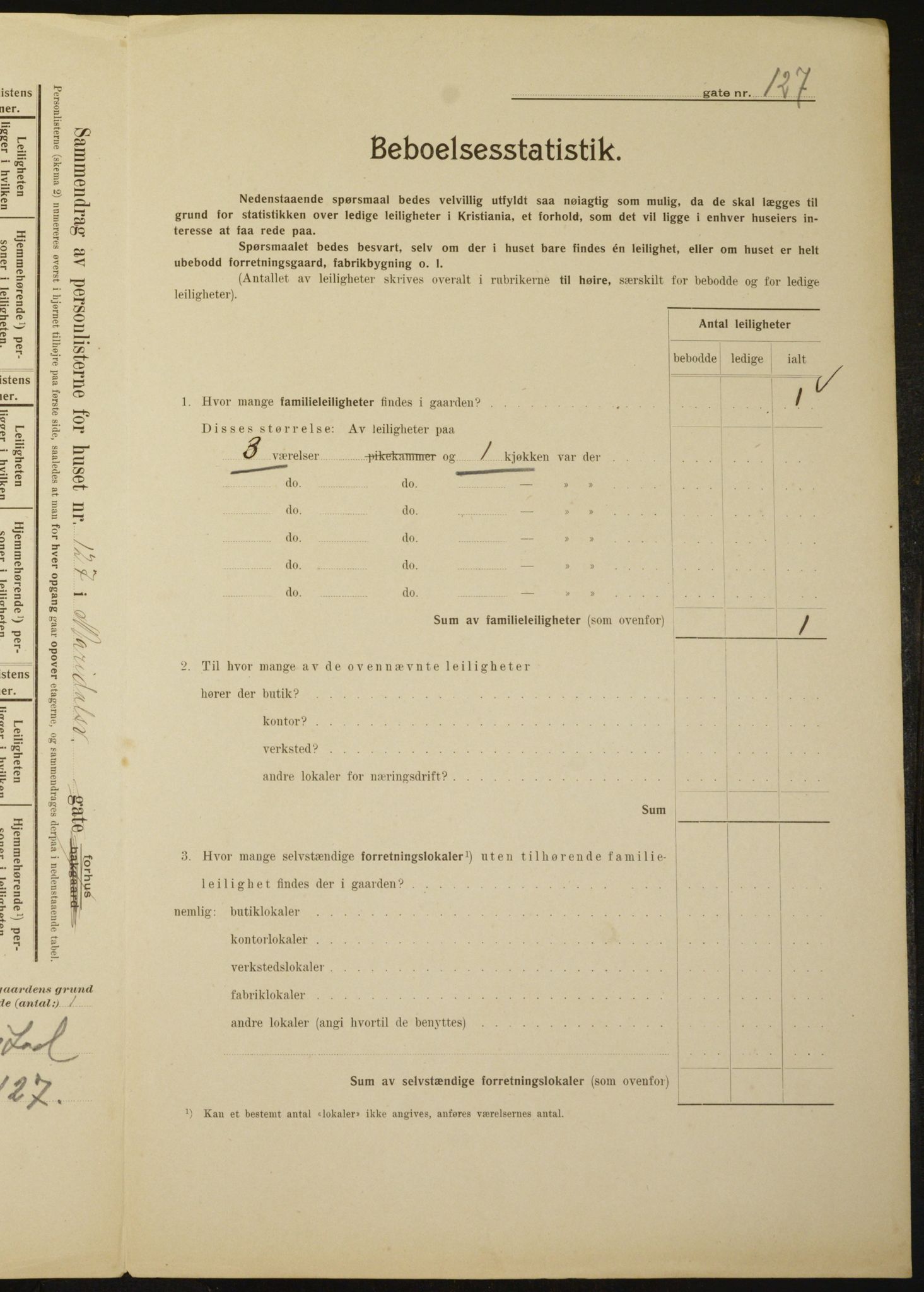 OBA, Kommunal folketelling 1.2.1910 for Kristiania, 1910, s. 60023