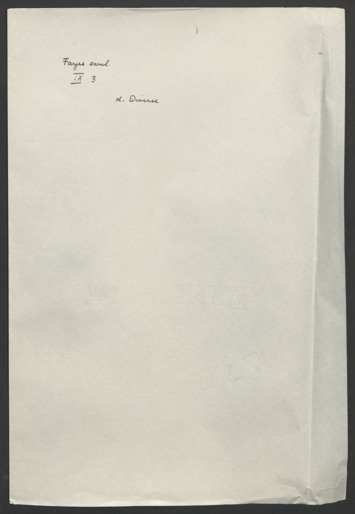 Faye, Andreas, AV/RA-PA-0015/F/Fh/L0026/0003: -- / Breve fra Grev J. H. C. Wedel-Jarlsberg til Chr. Faye angaaende kornprovideringen 1809-1810 og 1822. Brev fra provideringscommissionen til Jac. Aall og Chr. Faye 1808-1815. Jfr. IX 12 og 58-59, s. 114