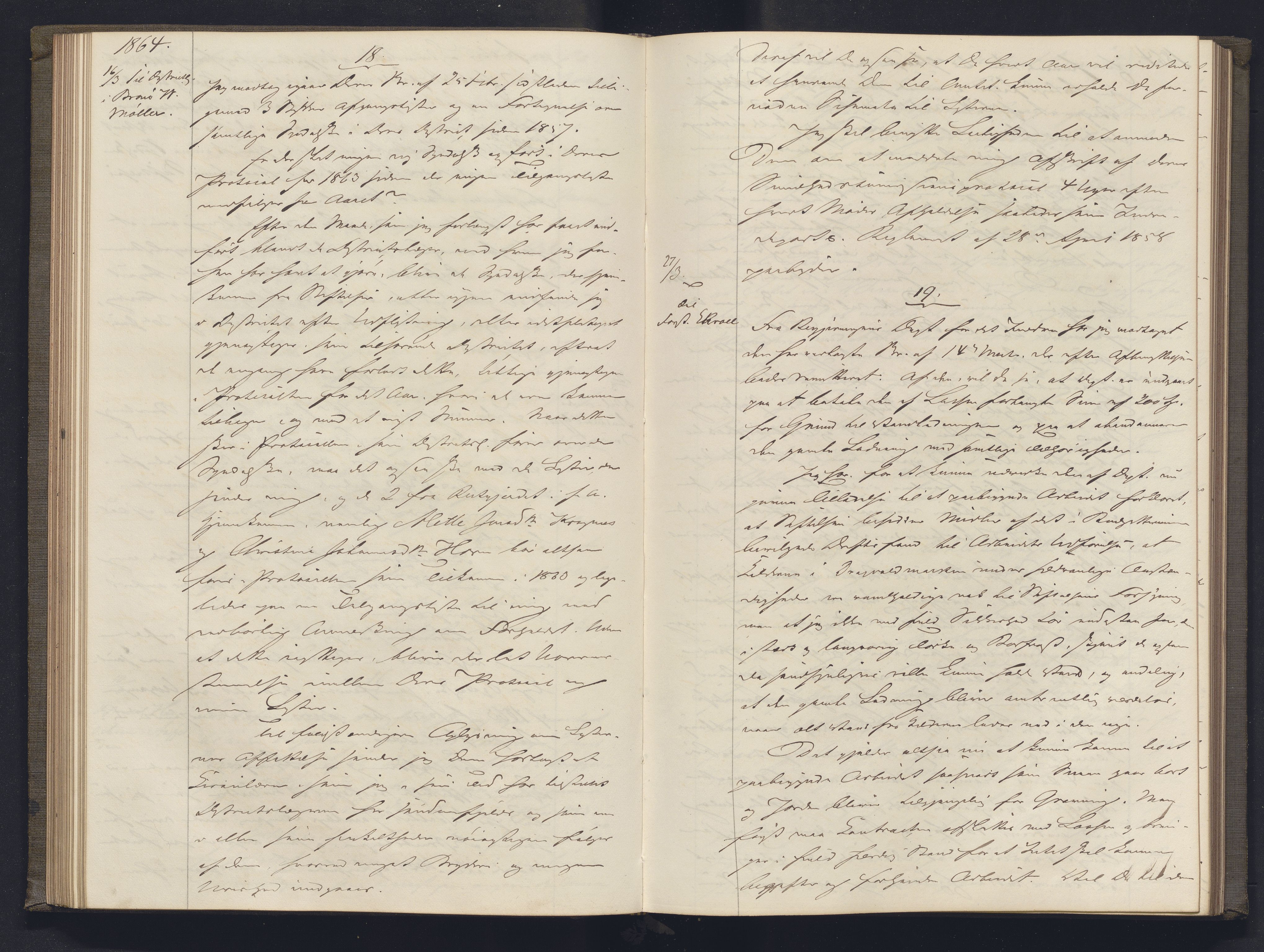 Lepraarkiver - Overlegen for den spedalske sykdom, AV/SAB-A-61001/B.b/L0003: Kopibok, 1862-1865