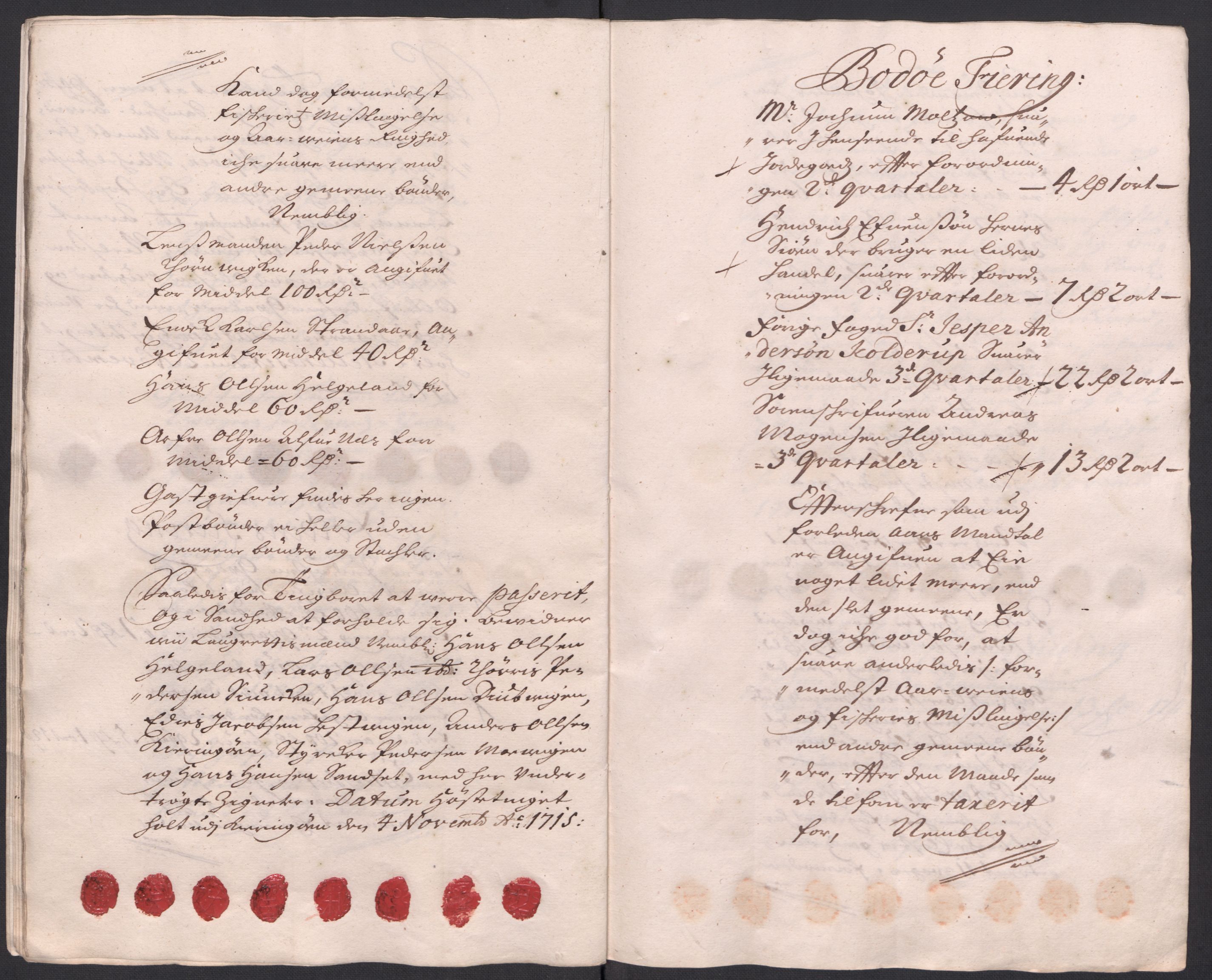 Rentekammeret inntil 1814, Reviderte regnskaper, Fogderegnskap, AV/RA-EA-4092/R66/L4585: Fogderegnskap Salten, 1715, s. 146