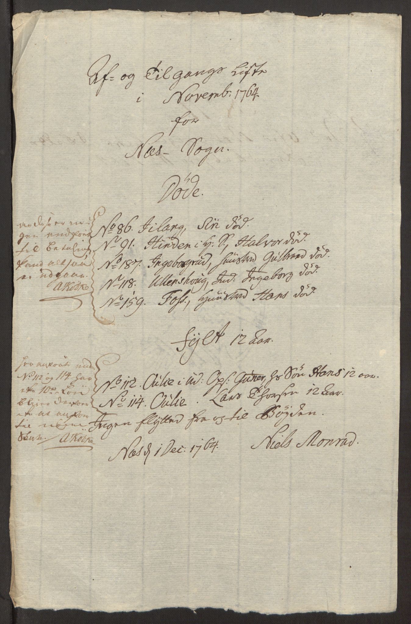 Rentekammeret inntil 1814, Reviderte regnskaper, Fogderegnskap, AV/RA-EA-4092/R12/L0803: Ekstraskatten Øvre Romerike, 1763-1764, s. 326