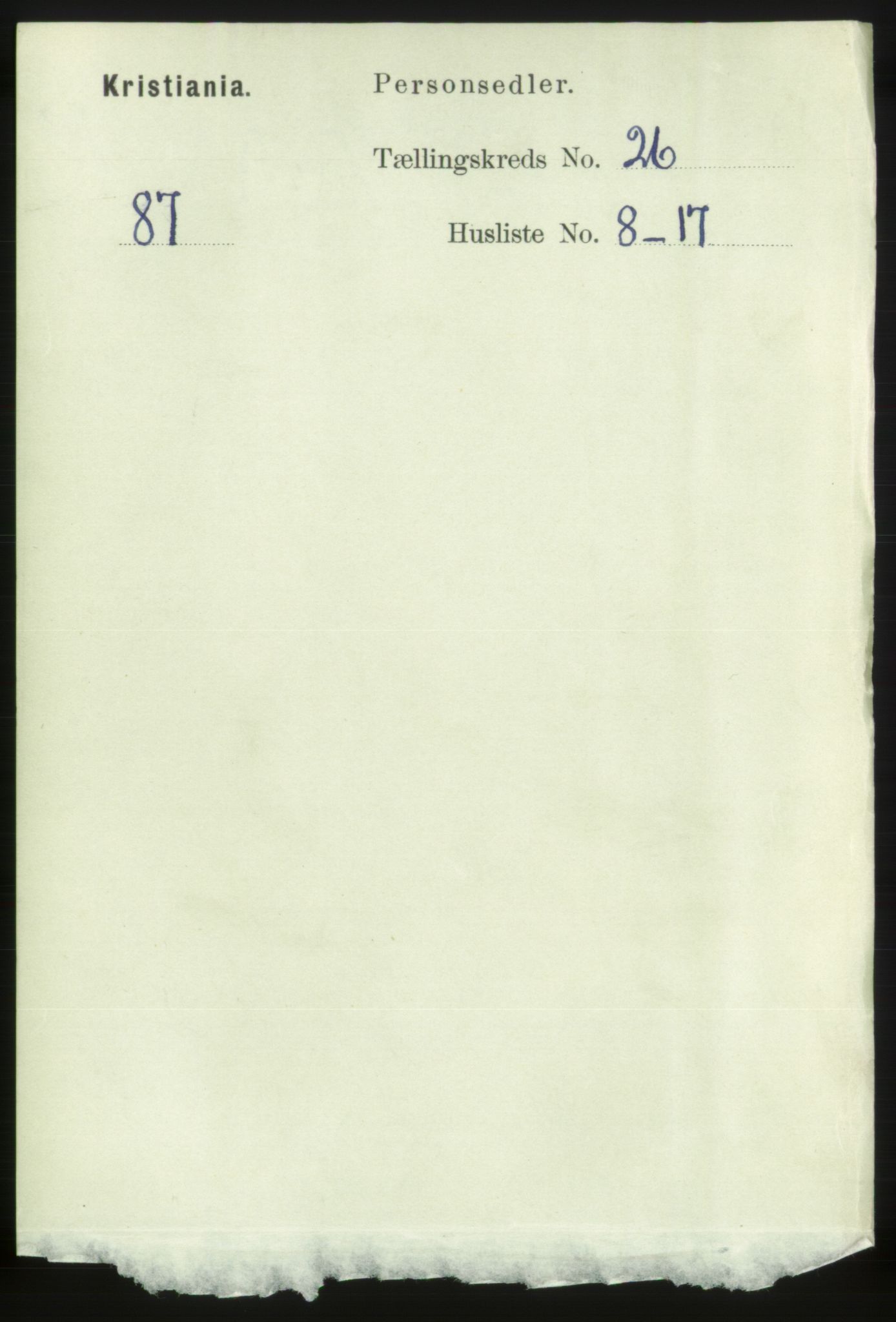 RA, Folketelling 1891 for 0301 Kristiania kjøpstad, 1891, s. 13211