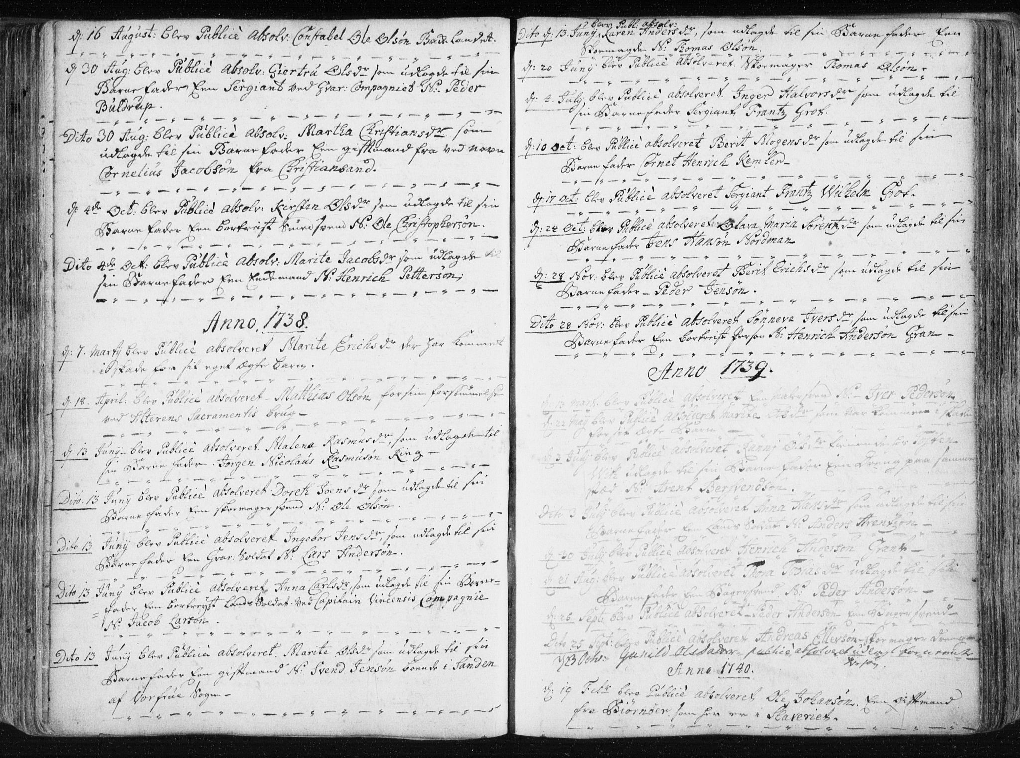 Ministerialprotokoller, klokkerbøker og fødselsregistre - Sør-Trøndelag, AV/SAT-A-1456/601/L0036: Ministerialbok nr. 601A04, 1729-1769