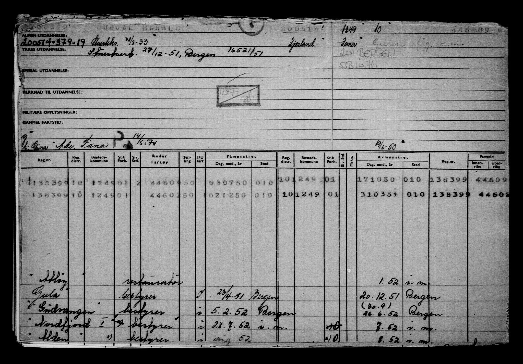 Direktoratet for sjømenn, AV/RA-S-3545/G/Gb/L0121: Hovedkort, 1914, s. 78