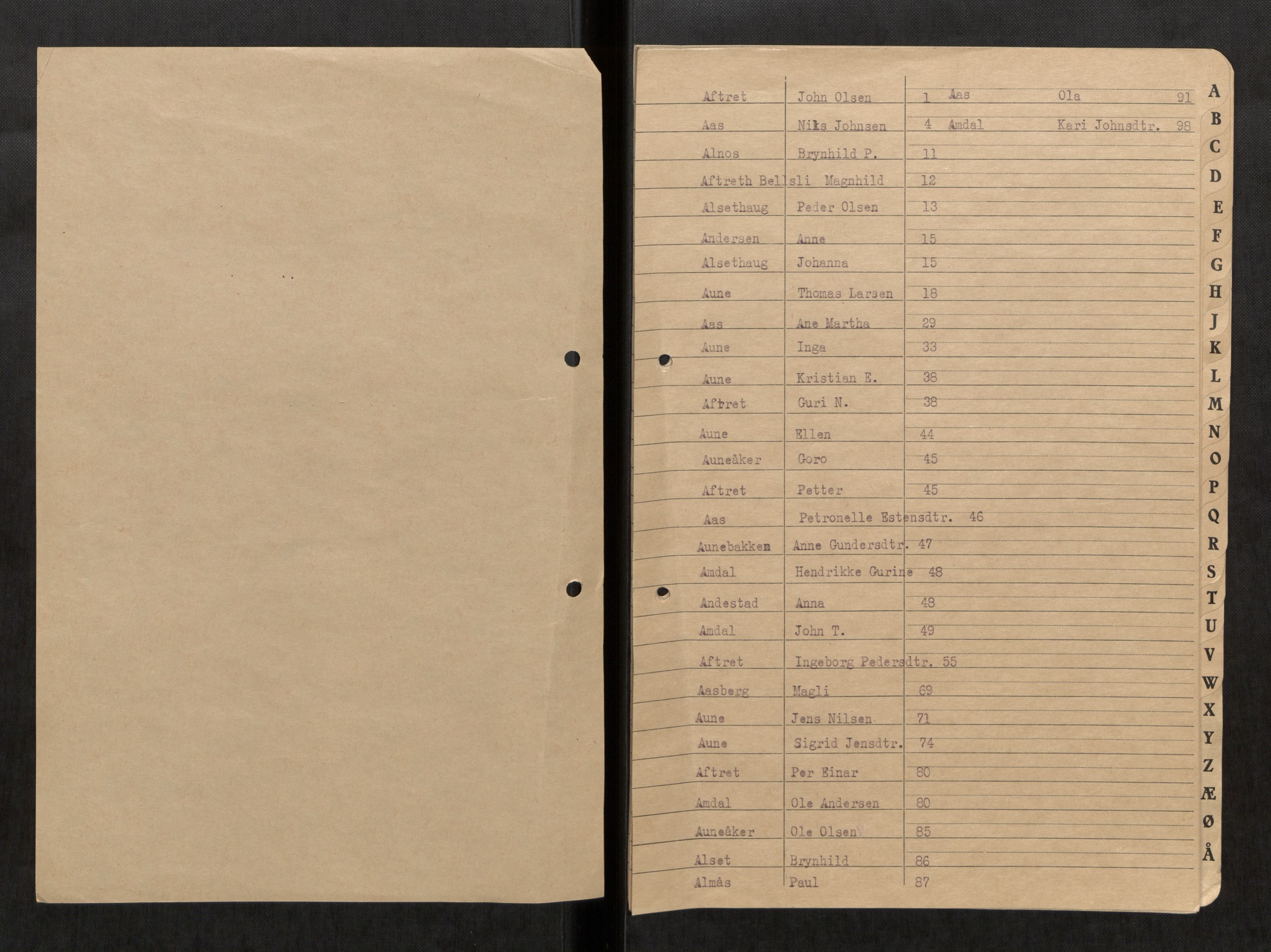 Selbu lensmannskontor, AV/SAT-A-1081/2/G/Ga/L0009: Register over dødsfallsprotokoller , 1911-1962