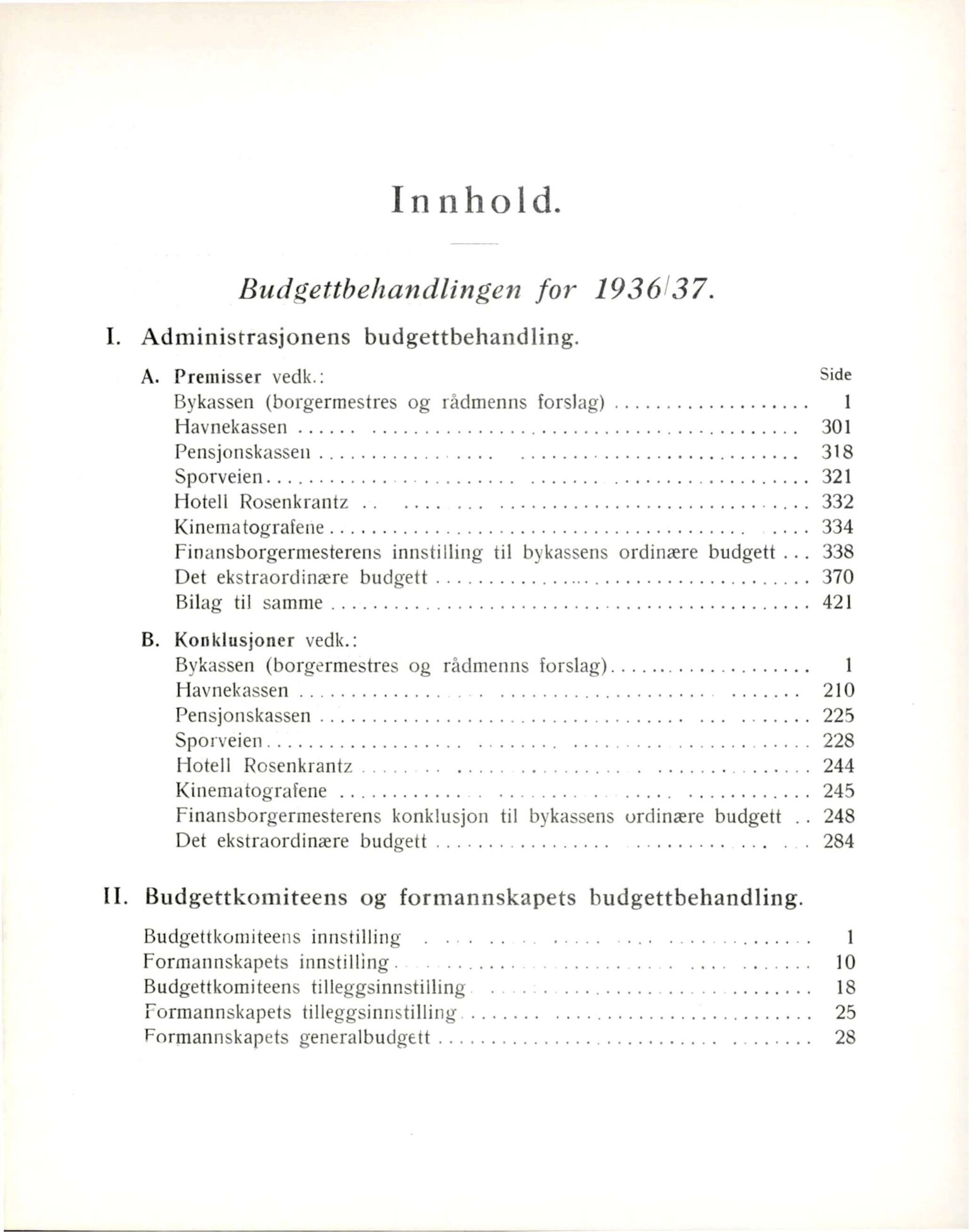 Bergen kommune. Formannskapet, BBA/A-0003/Ad/L0133: Bergens Kommuneforhandlinger, bind II, 1936