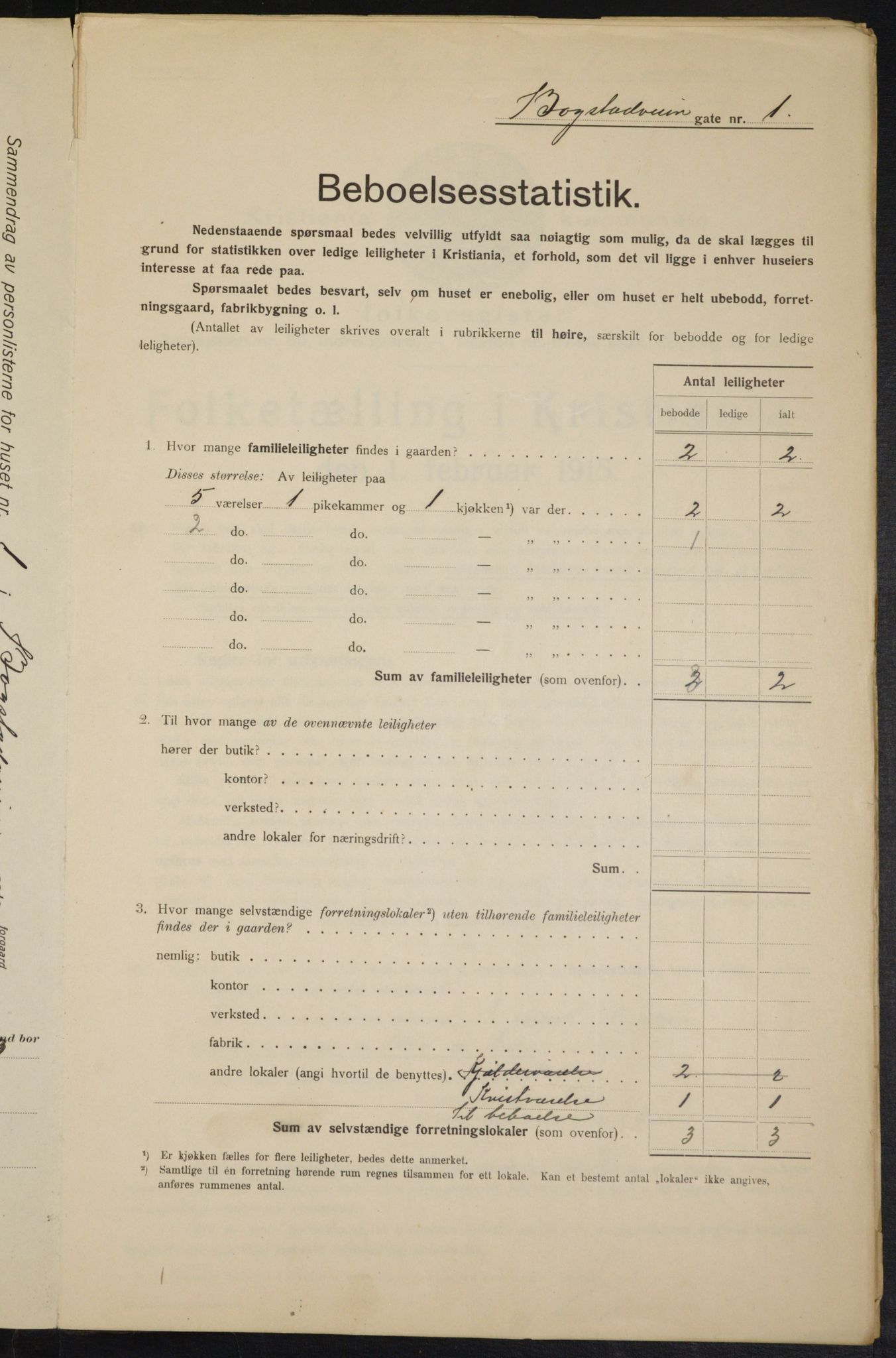 OBA, Kommunal folketelling 1.2.1915 for Kristiania, 1915, s. 6812