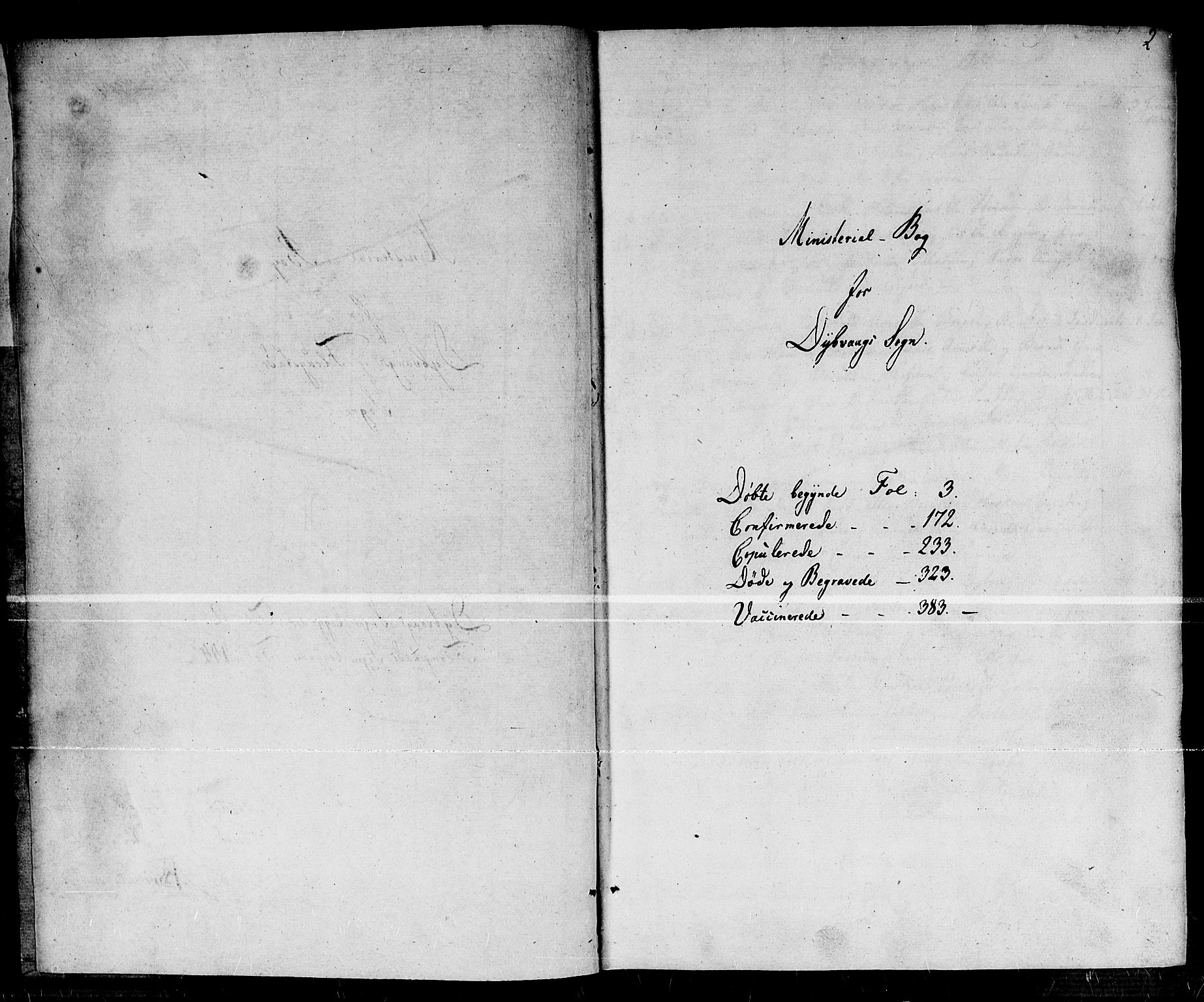 Dypvåg sokneprestkontor, SAK/1111-0007/F/Fa/Faa/L0002: Ministerialbok nr. A 2/ 1, 1813-1824, s. 2
