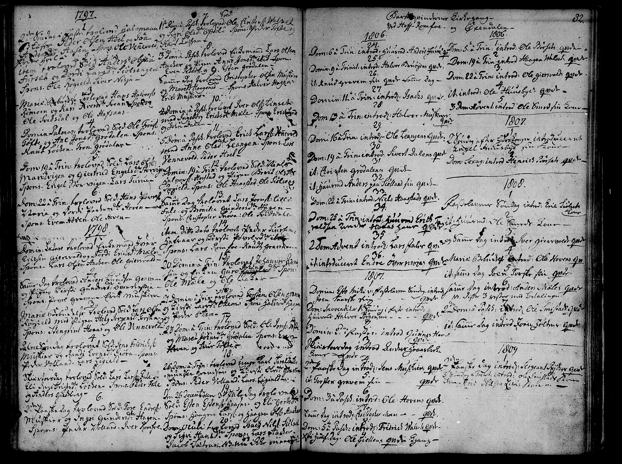 Ministerialprotokoller, klokkerbøker og fødselsregistre - Møre og Romsdal, AV/SAT-A-1454/590/L1008: Ministerialbok nr. 590A02, 1794-1820, s. 82