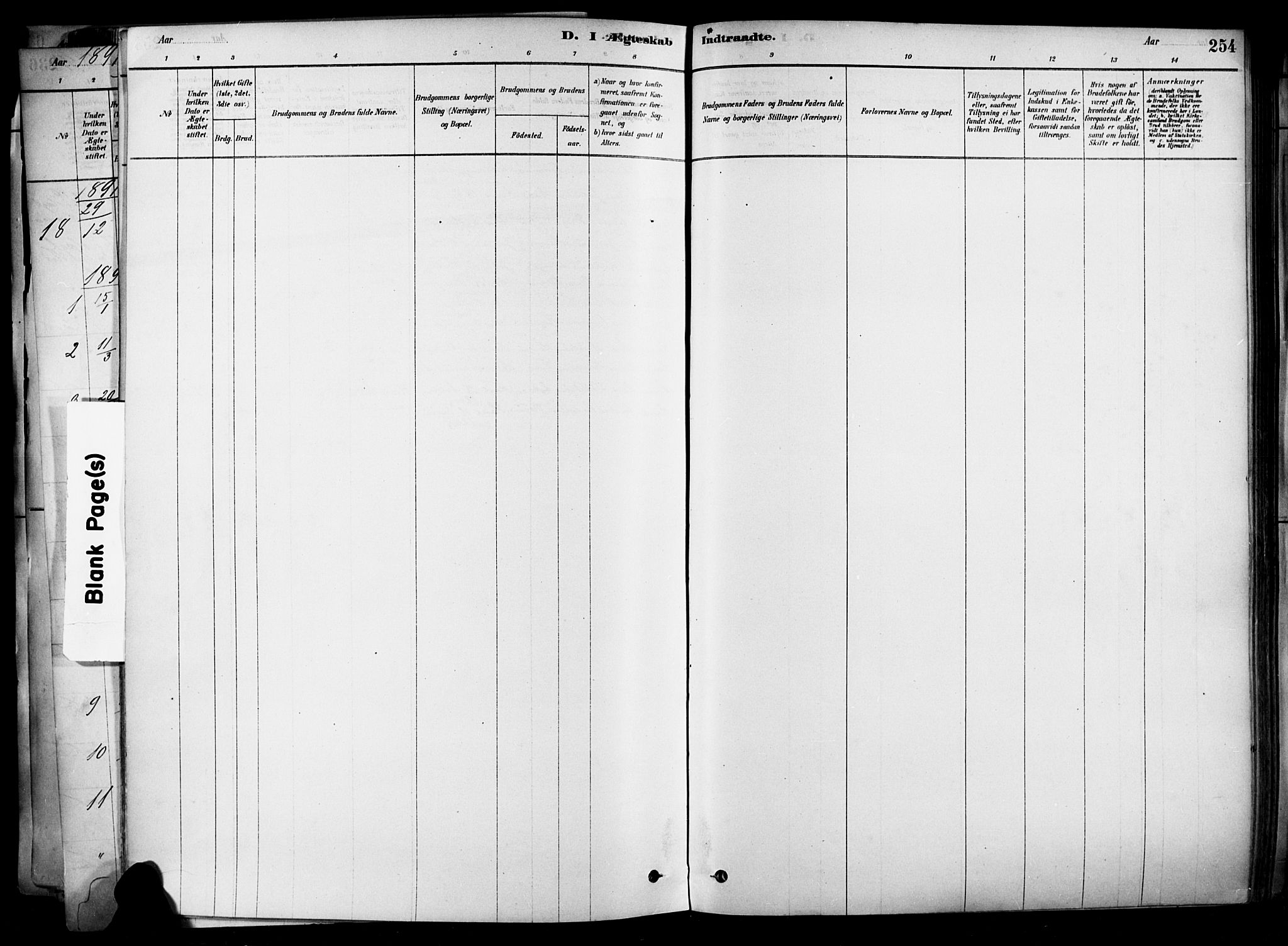 Heddal kirkebøker, SAKO/A-268/F/Fa/L0008: Ministerialbok nr. I 8, 1878-1903, s. 254