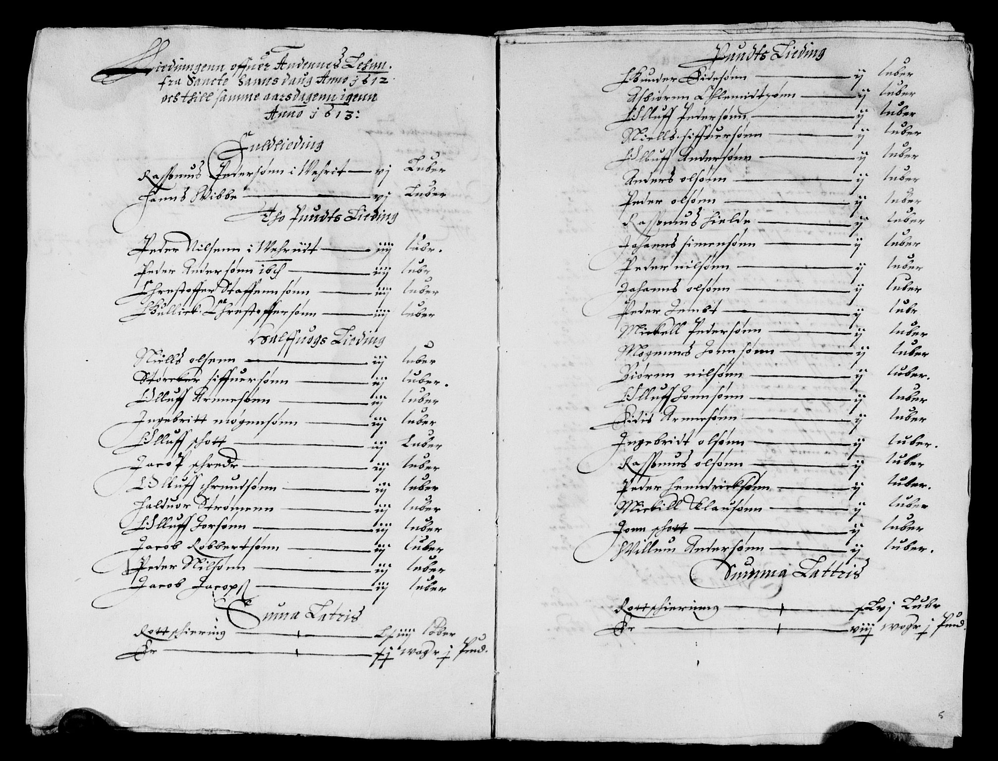 Rentekammeret inntil 1814, Reviderte regnskaper, Lensregnskaper, AV/RA-EA-5023/R/Rb/Rbz/L0003: Nordlandenes len, 1611-1613